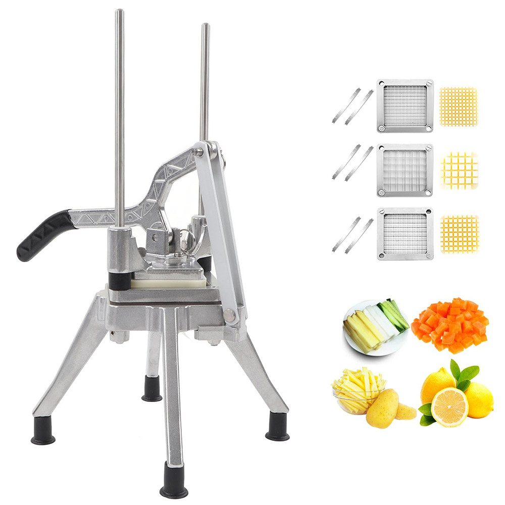 Gemüseschneider Multifunktionsschneider Pommesschneider Obstschneider 1/4", 3/8", 1/2"