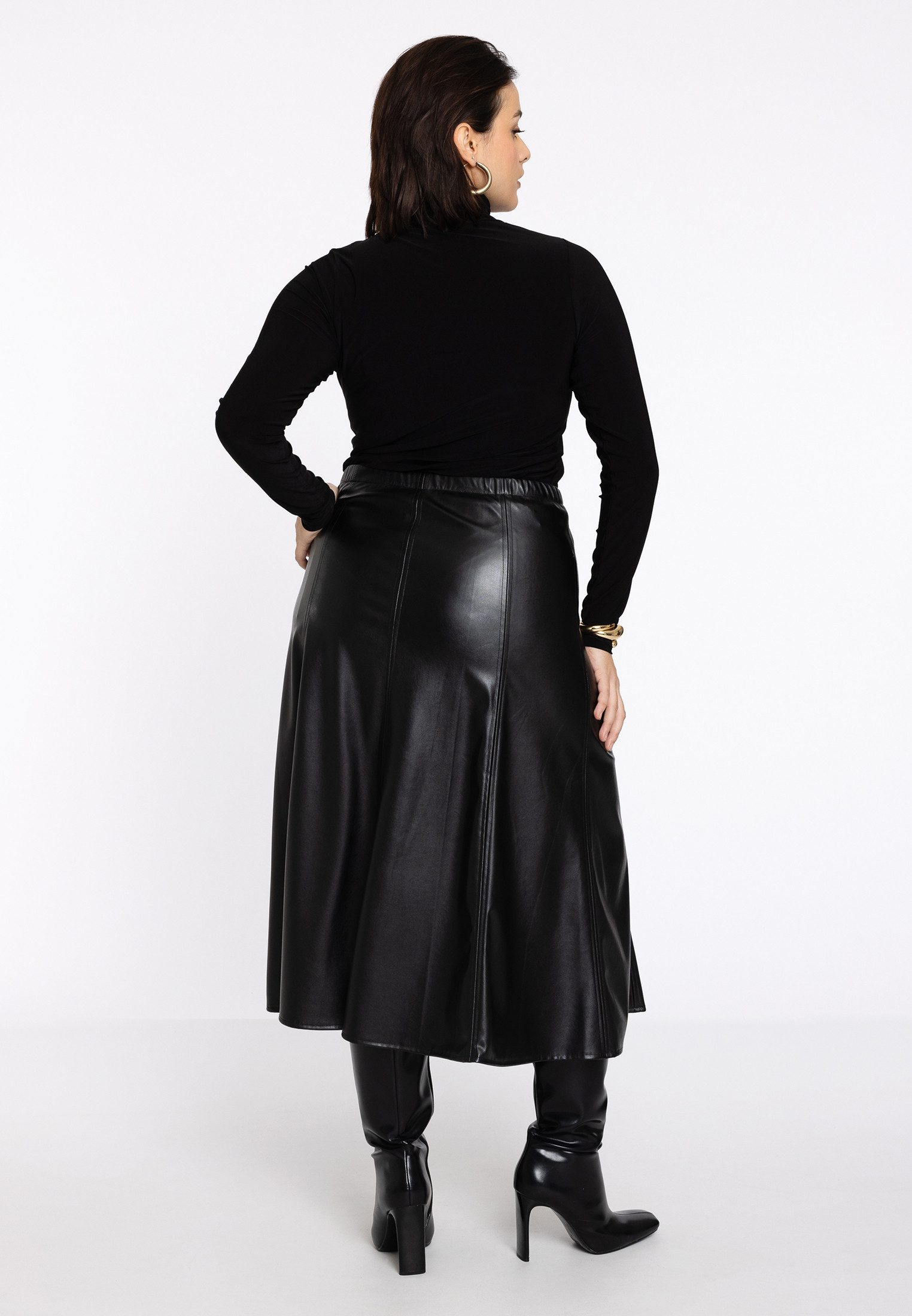 YOEK A-Linien-Rock Damen Rock weite Ärmel günstig online kaufen