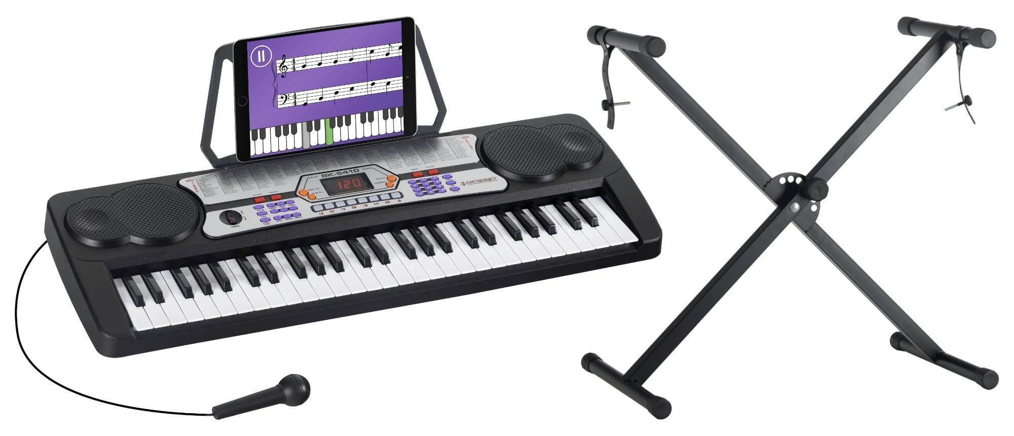 Home-Keyboard BK-5410 Keyboard Mini-Ständer Set - Einsteiger-Keyboard mit 54 Tasten