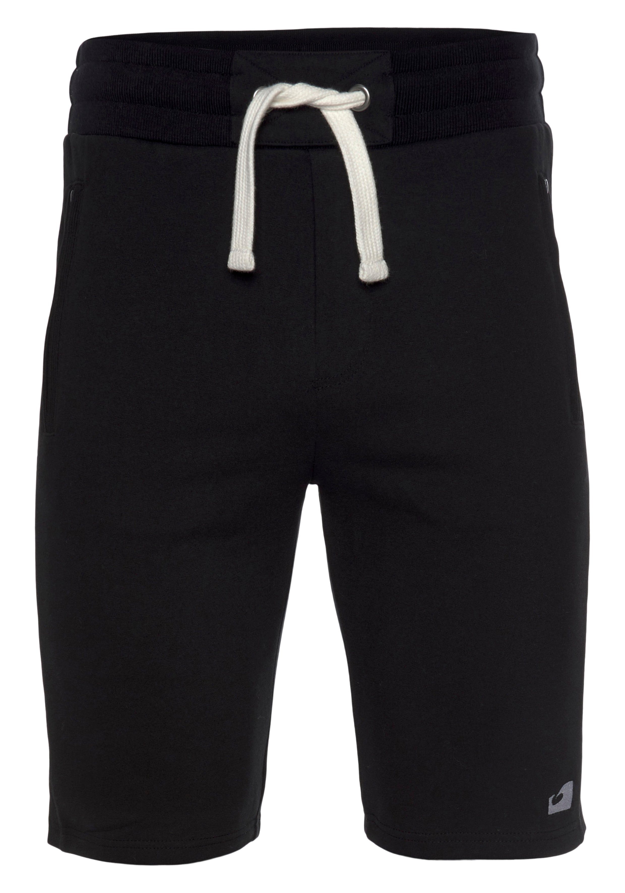 Ocean Sportswear Sweatshorts Relax Fit mit Reißverschlusstaschen schwarz | Sportshorts