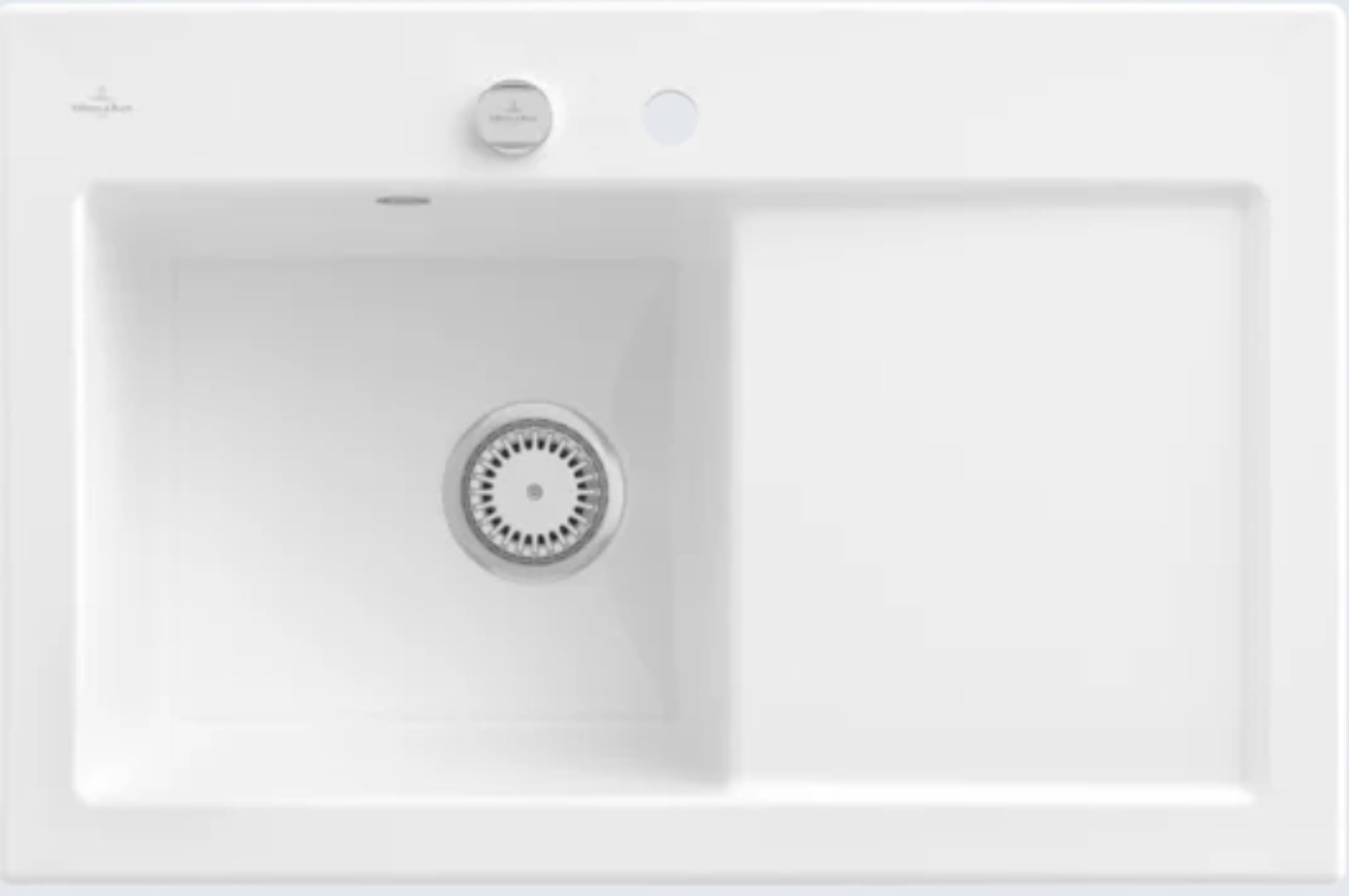 Villeroy & Boch Küchenspüle 6772 02 R1, Rechteckig, 78/22 cm, Subway Serie, Becken links und rechts möglich