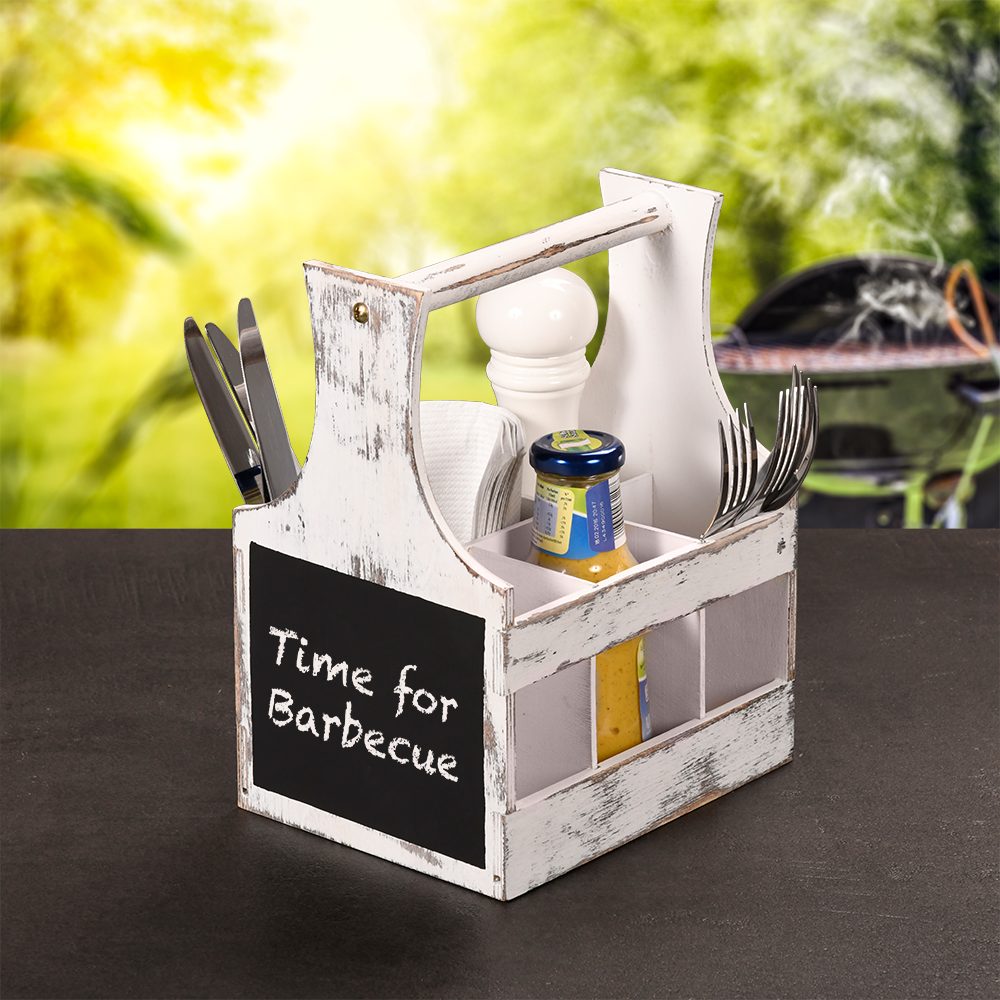 KESPER® Besteckträger, (1-tlg), mit 6er Einteilung und Kreidetafel