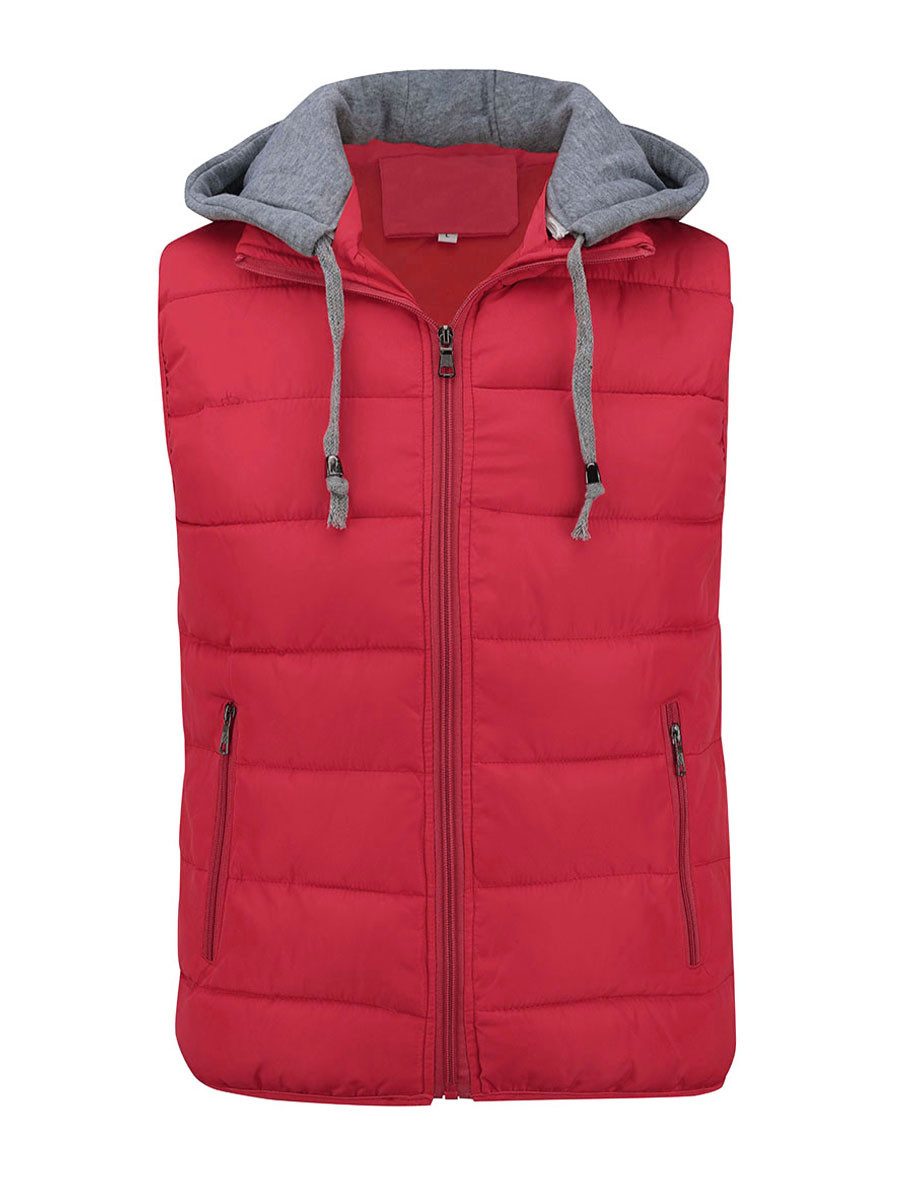YOUTHUP Steppweste Herren Dicke Winterweste mit Kapuze günstig online kaufen