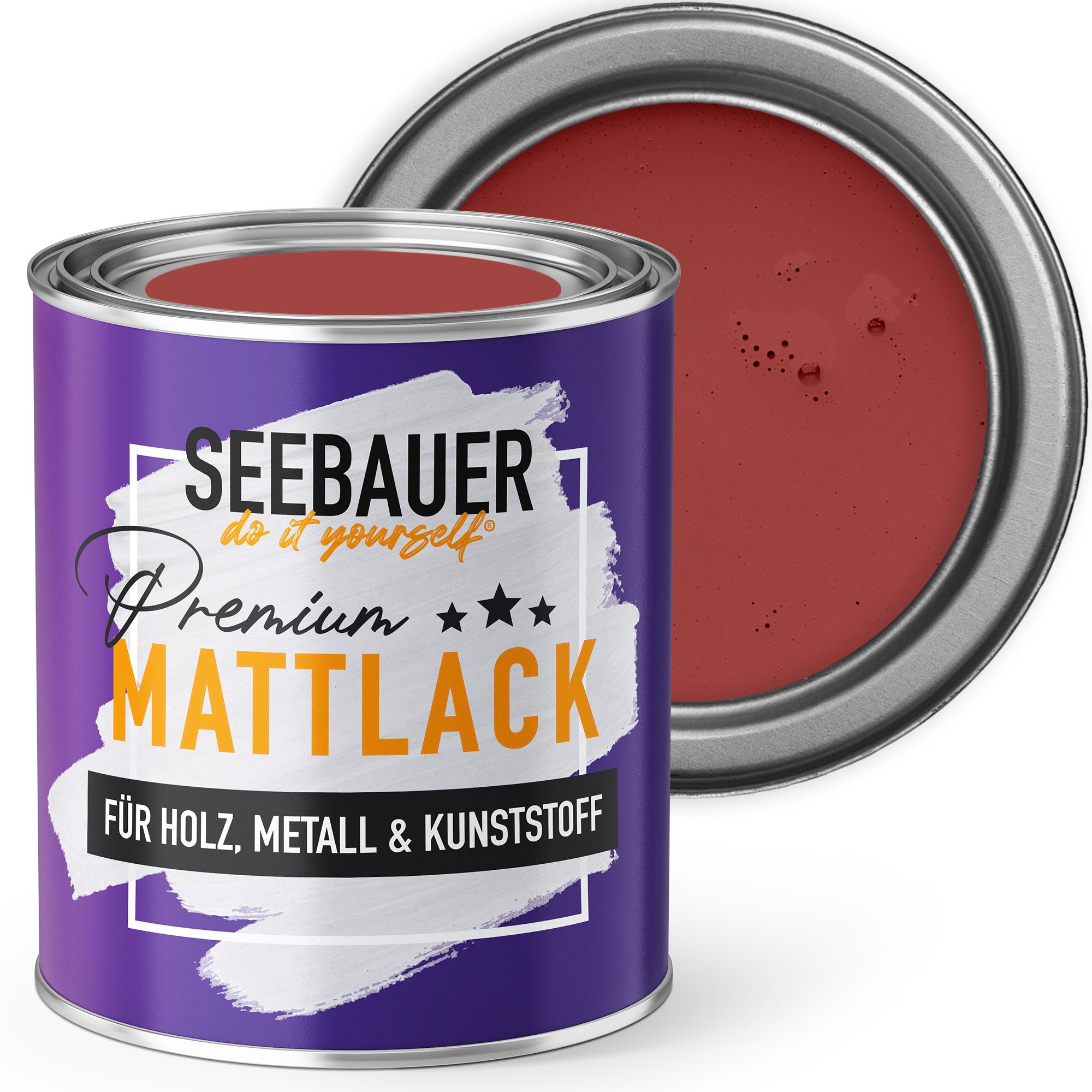 SEEBAUER diy Holzlack Mattlack, Hybrid-Lack für Holz, Metall, Kunststoff - Möbelfarbe ohne Schleifen