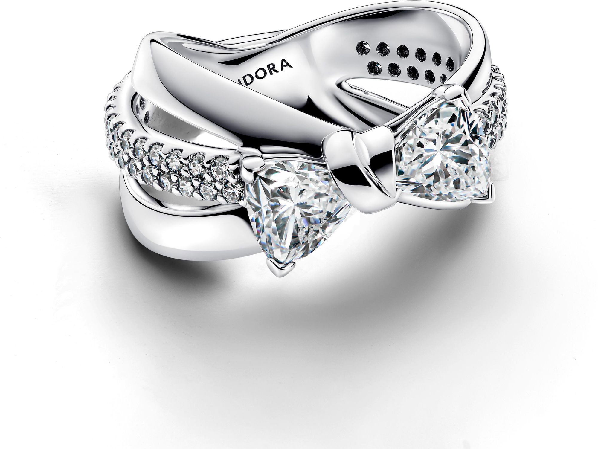 Pandora Fingerring Pandora Sterling silver Cubic Zirconia Clear 193553C01 D günstig online kaufen