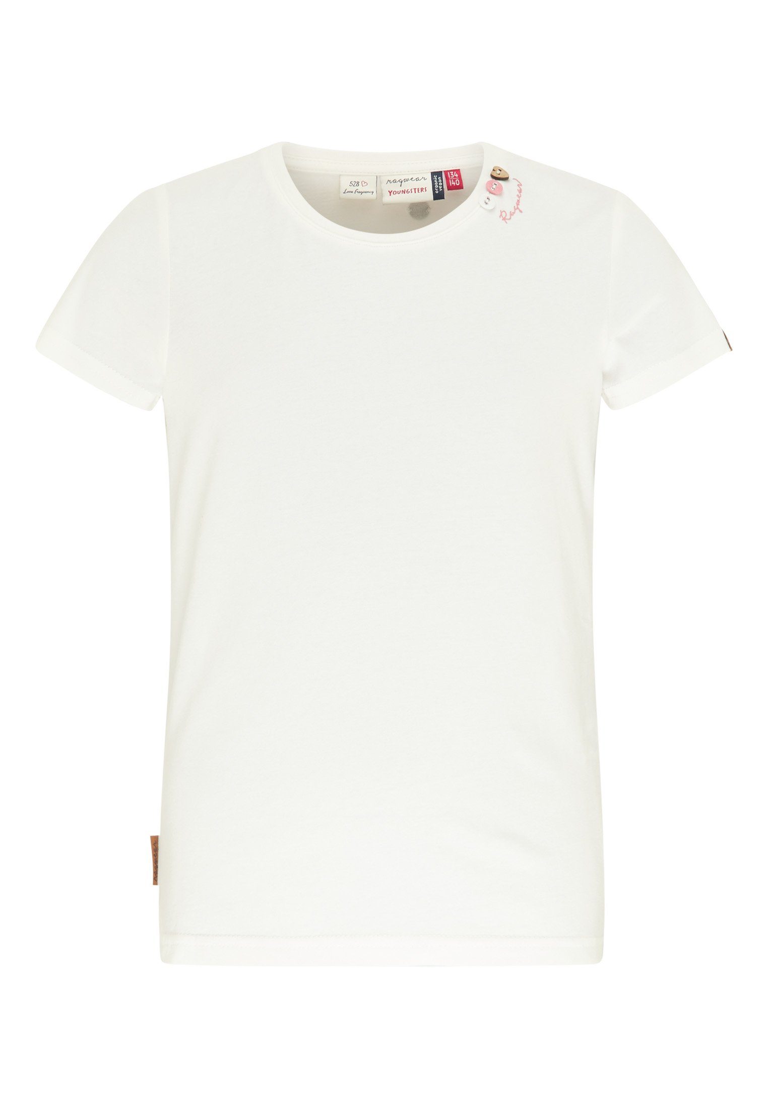 & WHITE T-Shirt Vegane Ragwear Mode VIOLKA Nachhaltige ORGANIC