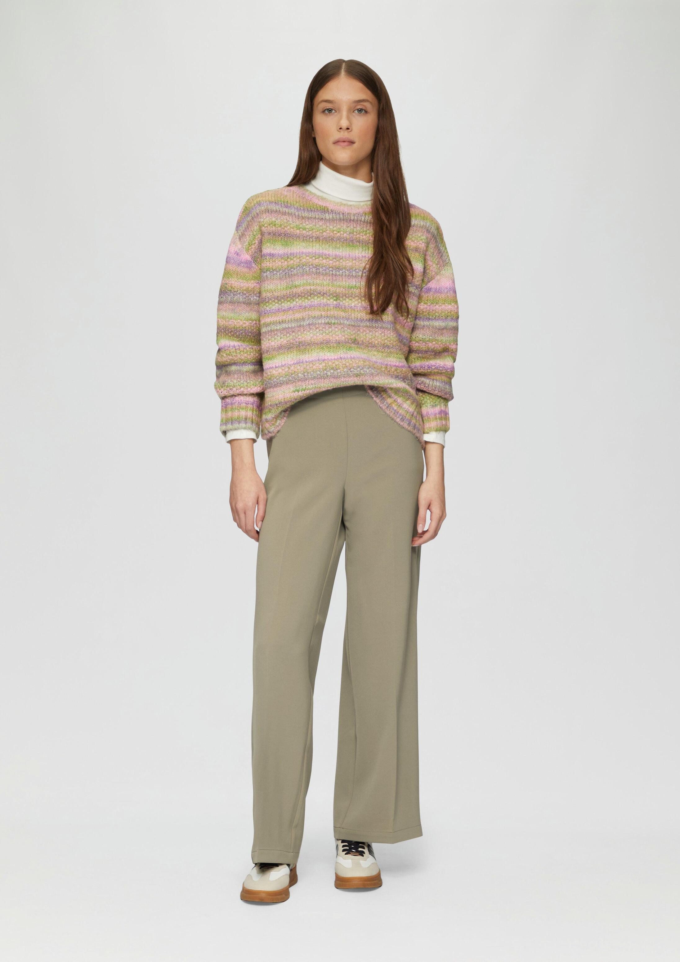 s.Oliver Chinos Hose Wide-Leg-Hose mit elastischem Bund