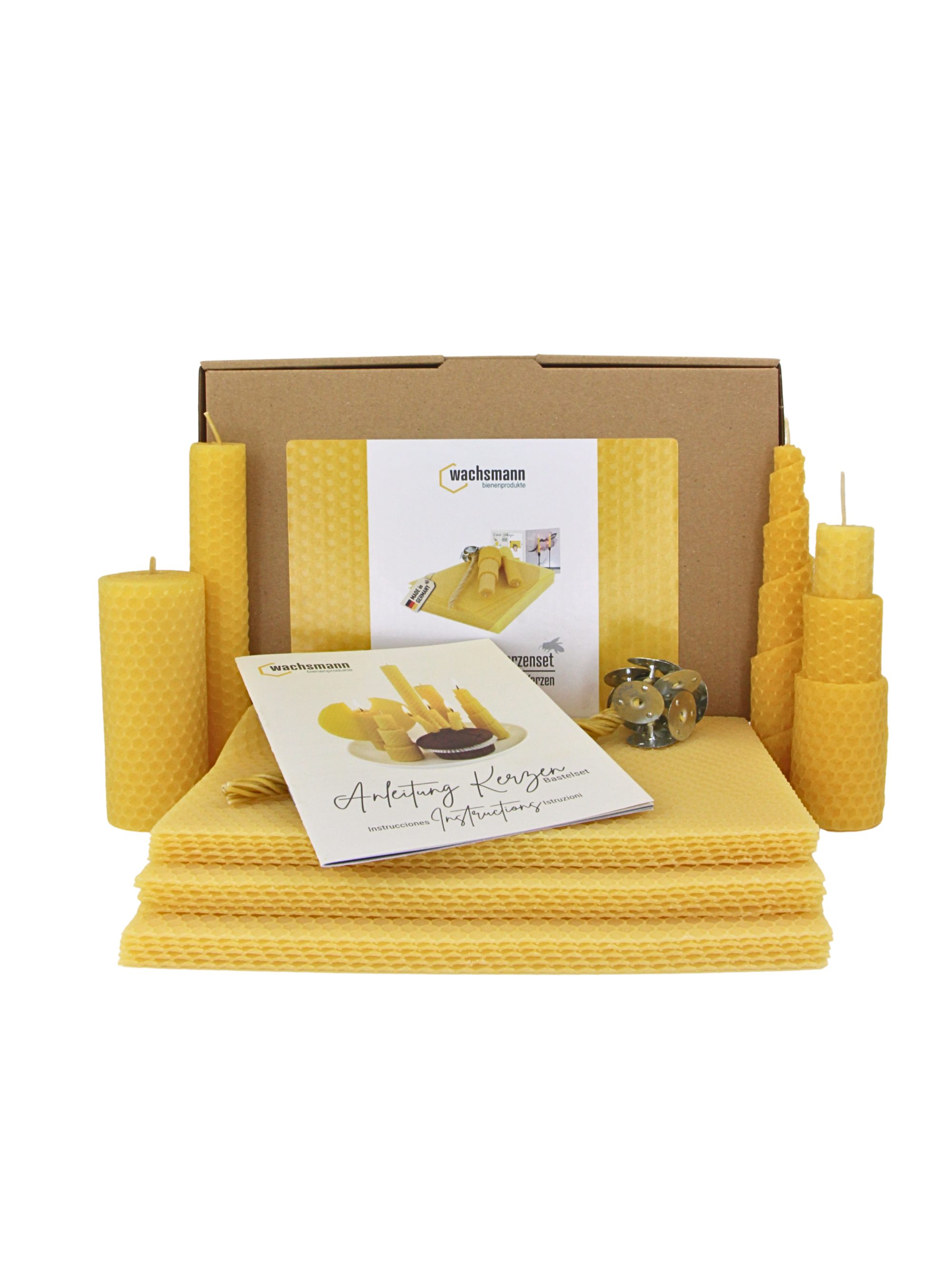 Wachsmann Bienenprodukte Bienenwachskerze selber machen Set (Komplett-Set, günstig online kaufen