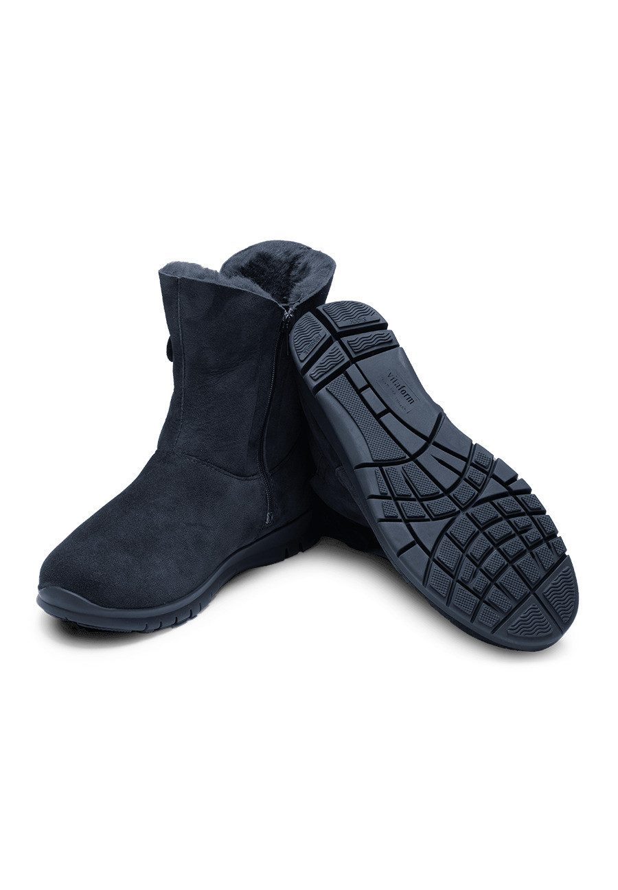 vitaform Damen Stiefeletten Veloursleder & Doubleface Stiefelette