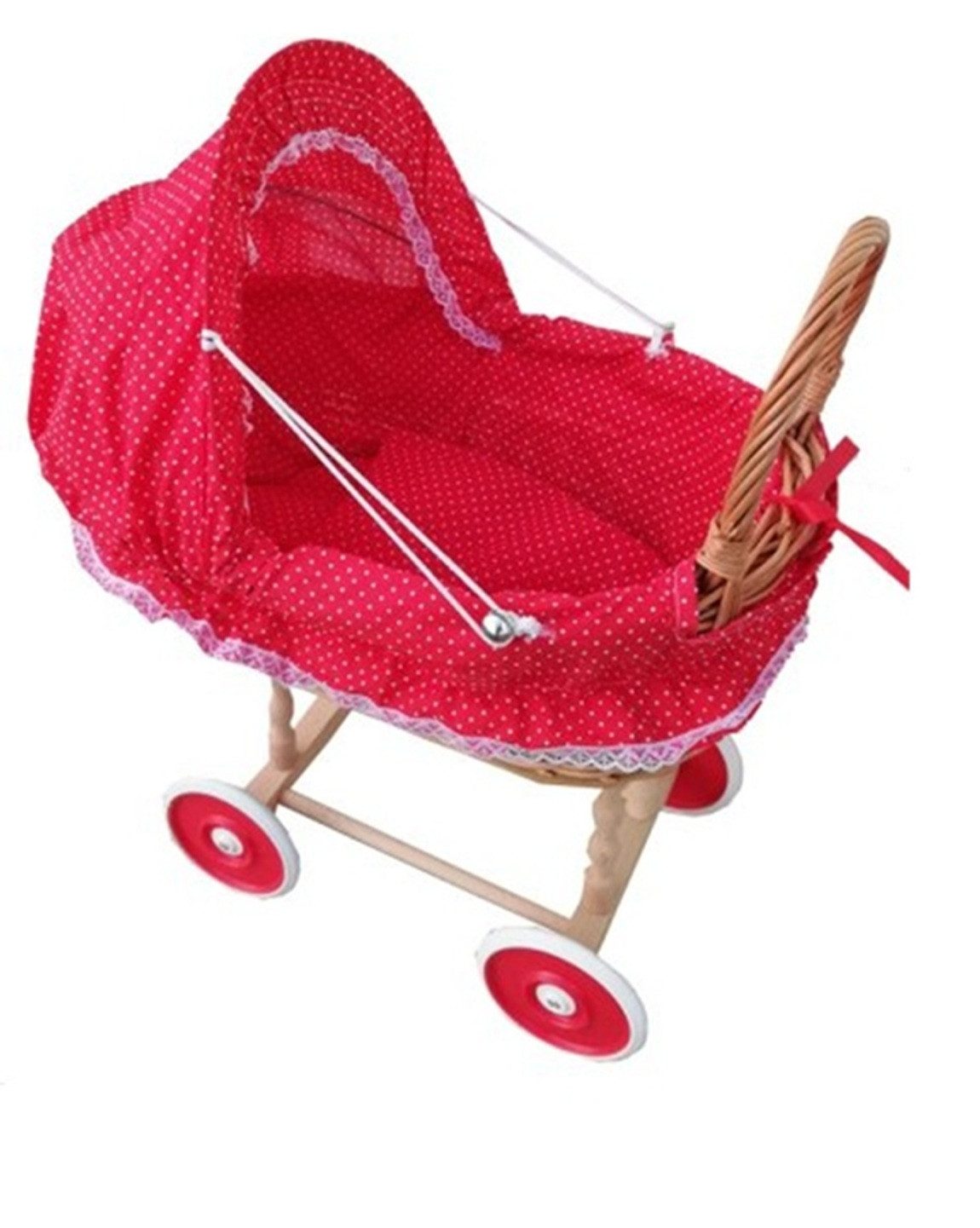 Welt der Träume Puppenwagen Puppenwagen Holzpuppenwagen inkl. Decke und Kis günstig online kaufen