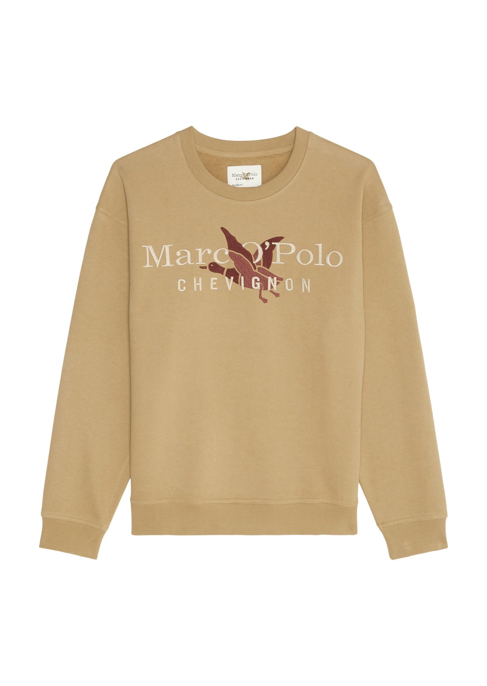 Sweatshirt O'Polo aus Bio-Baumwolle Marc reiner braun