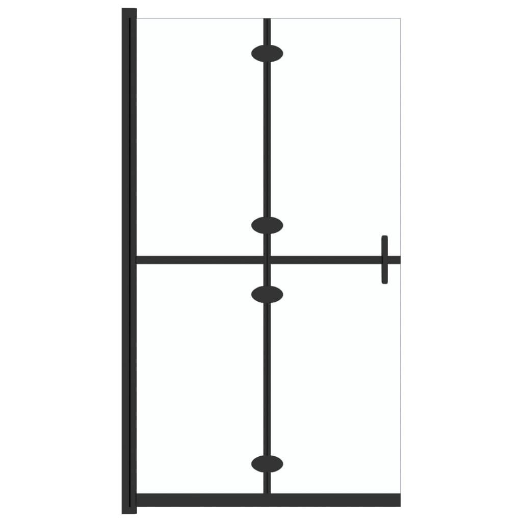 vidaXL Duschwand Faltbare begehbare Duschwand Transparentes ESG Glas 80x190 cm