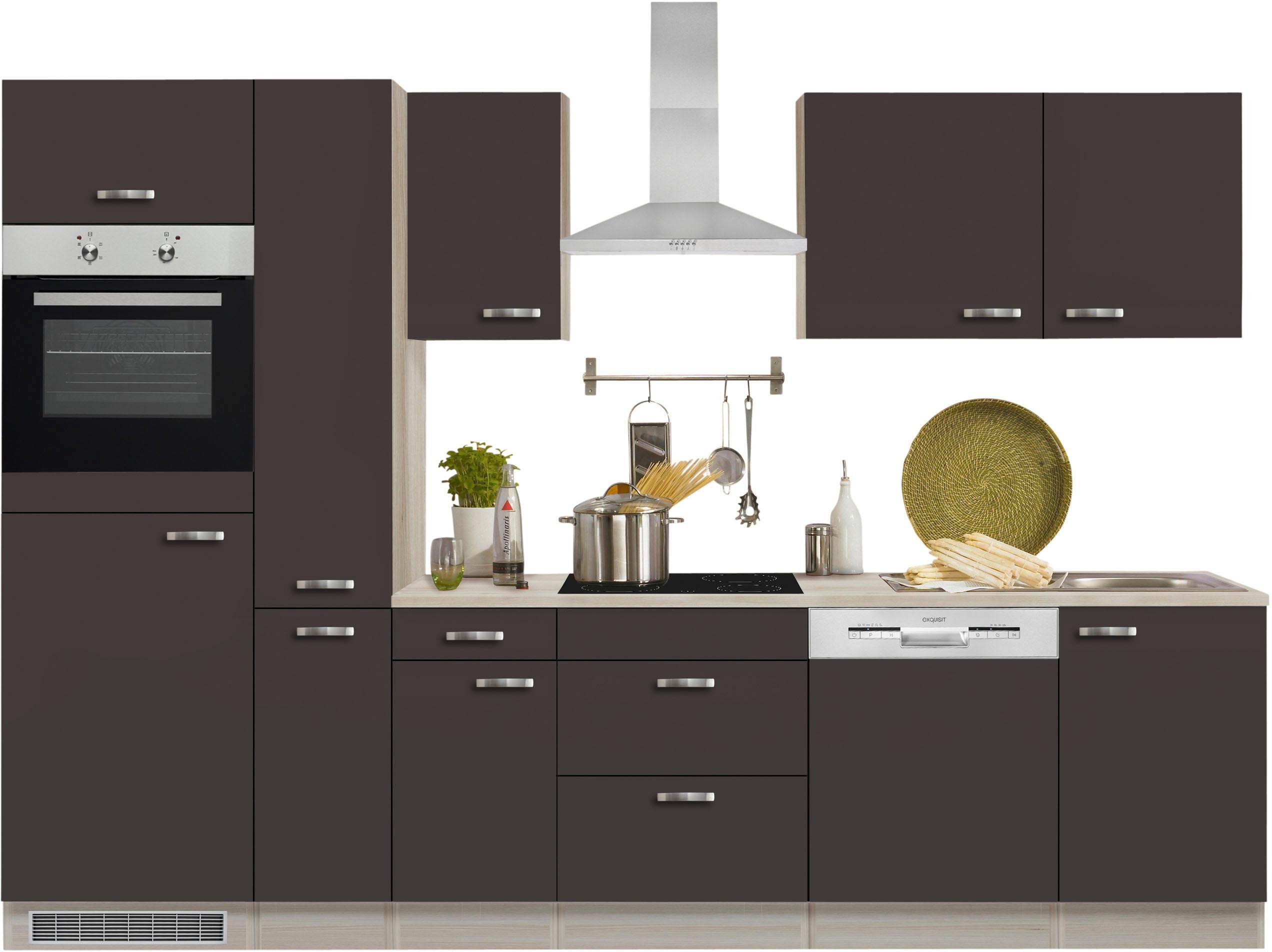 Küchenzeile möglich links cm, E-Geräte, Faro, Breite OPTIFIT ohne 300 rechts oder Türanschlag