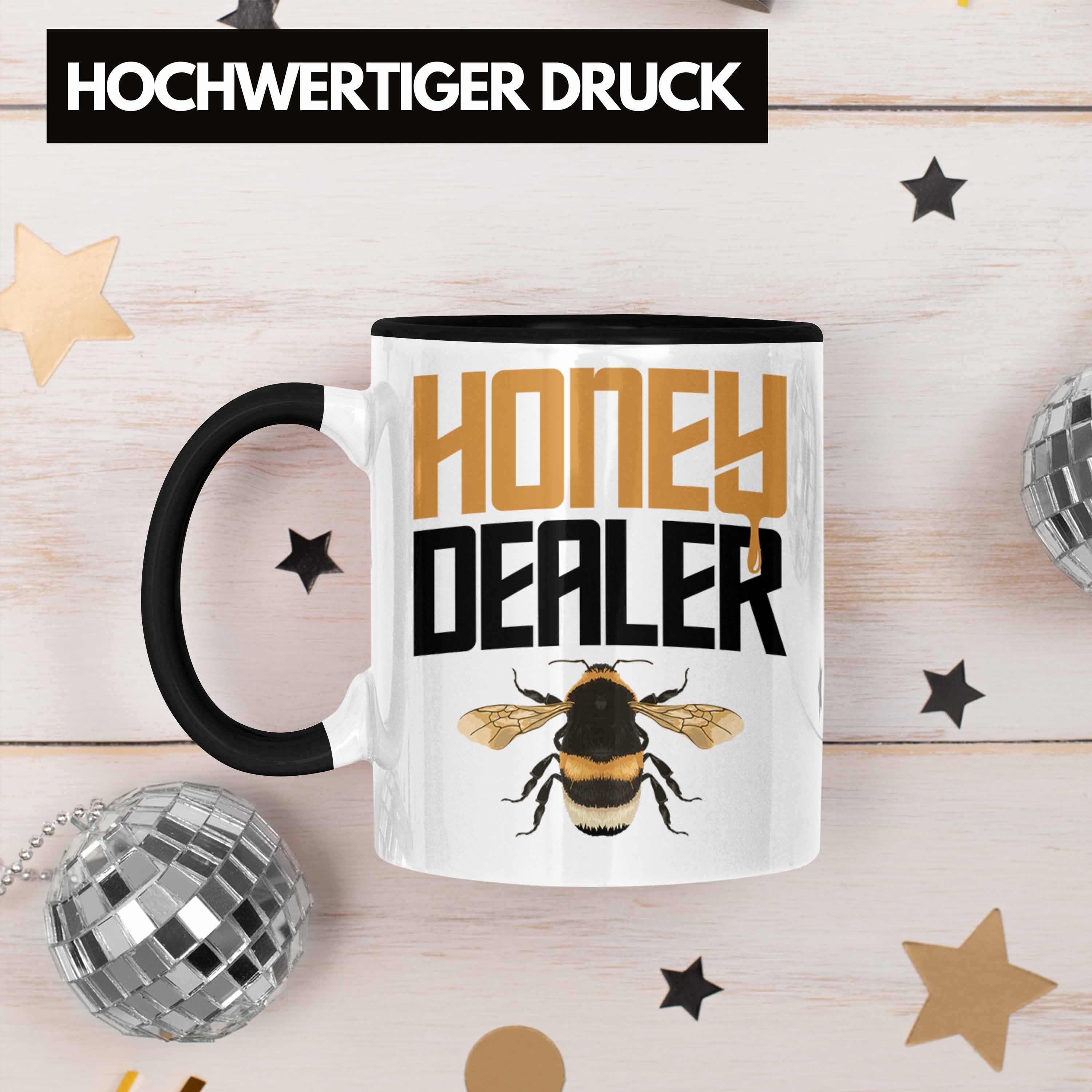 Trendation Honig Bienenzucht Bienenzüchter Schwarz Dealer - Geschenk Kaffeetasse Tasse Bienen Zuebhör Tasse Trendation Imker Geschenkideen