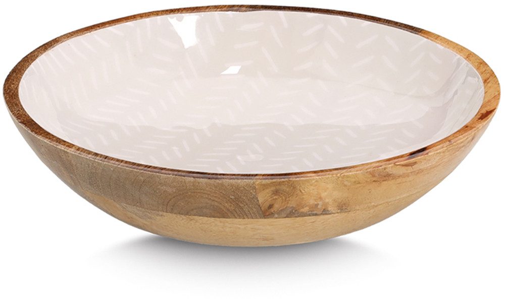 Zeller Present Schale Mangoholz, im modernen Design, Massivholz, hochwertiges natürliches Material