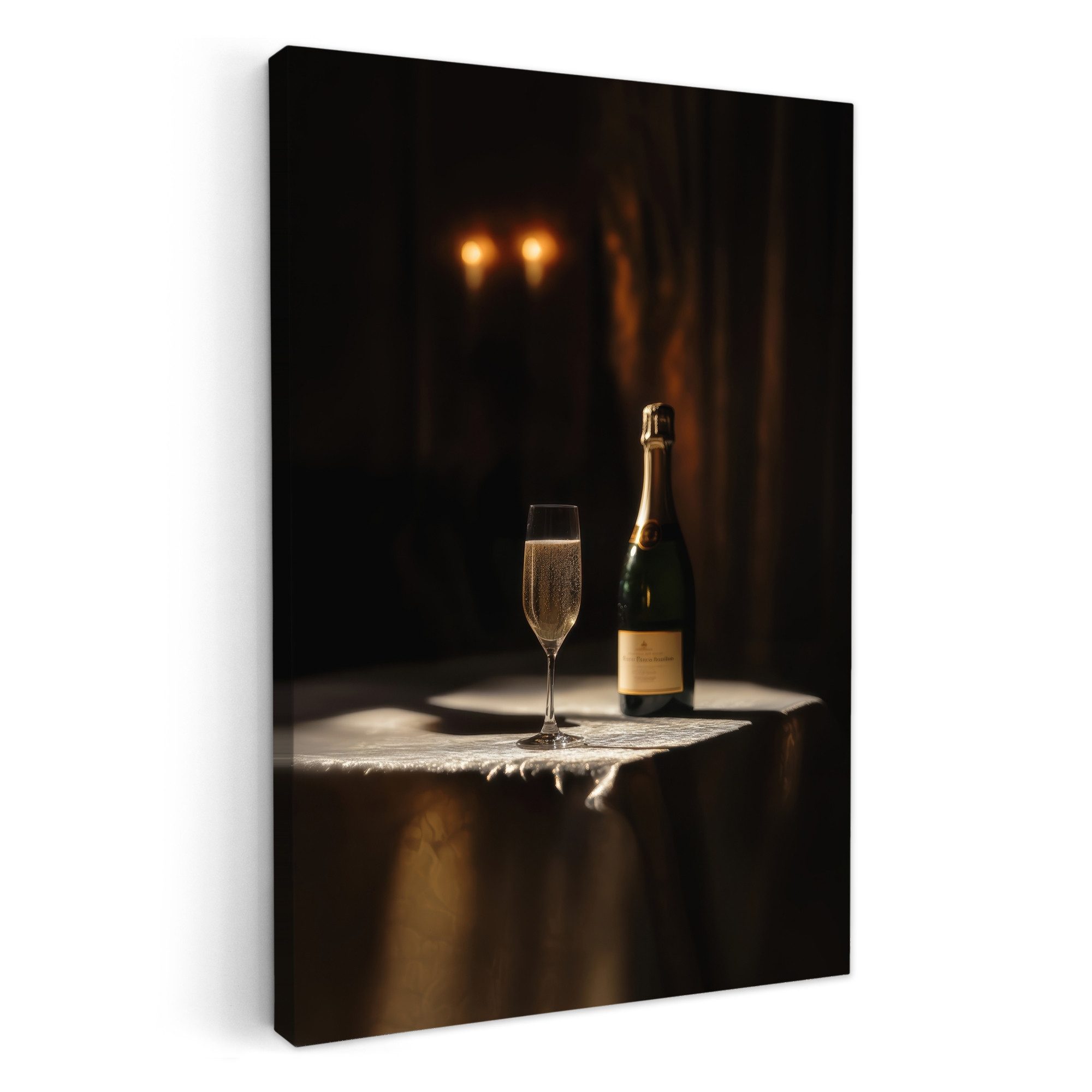 OneMillionCanvasses® Leinwandbild Prosecco - Seifenblasen - günstig online kaufen
