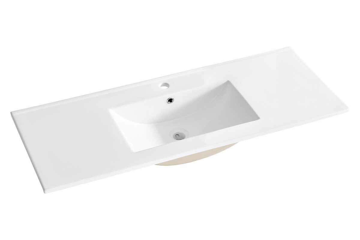 ROYAL24_MARKT Einbauwaschbecken - CFP LAVA BM318 - Single Waschbecken 120 cm Für Badezimmer (Einbauwaschbecken, 1-St., Premium - CFP LAVA), Luxus – Edel – Zeitlos.