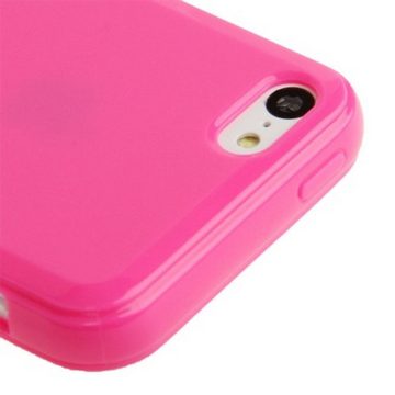 König Design Handyhülle Apple iPhone 5c, Apple iPhone 5c Handyhülle Backcover Rosa