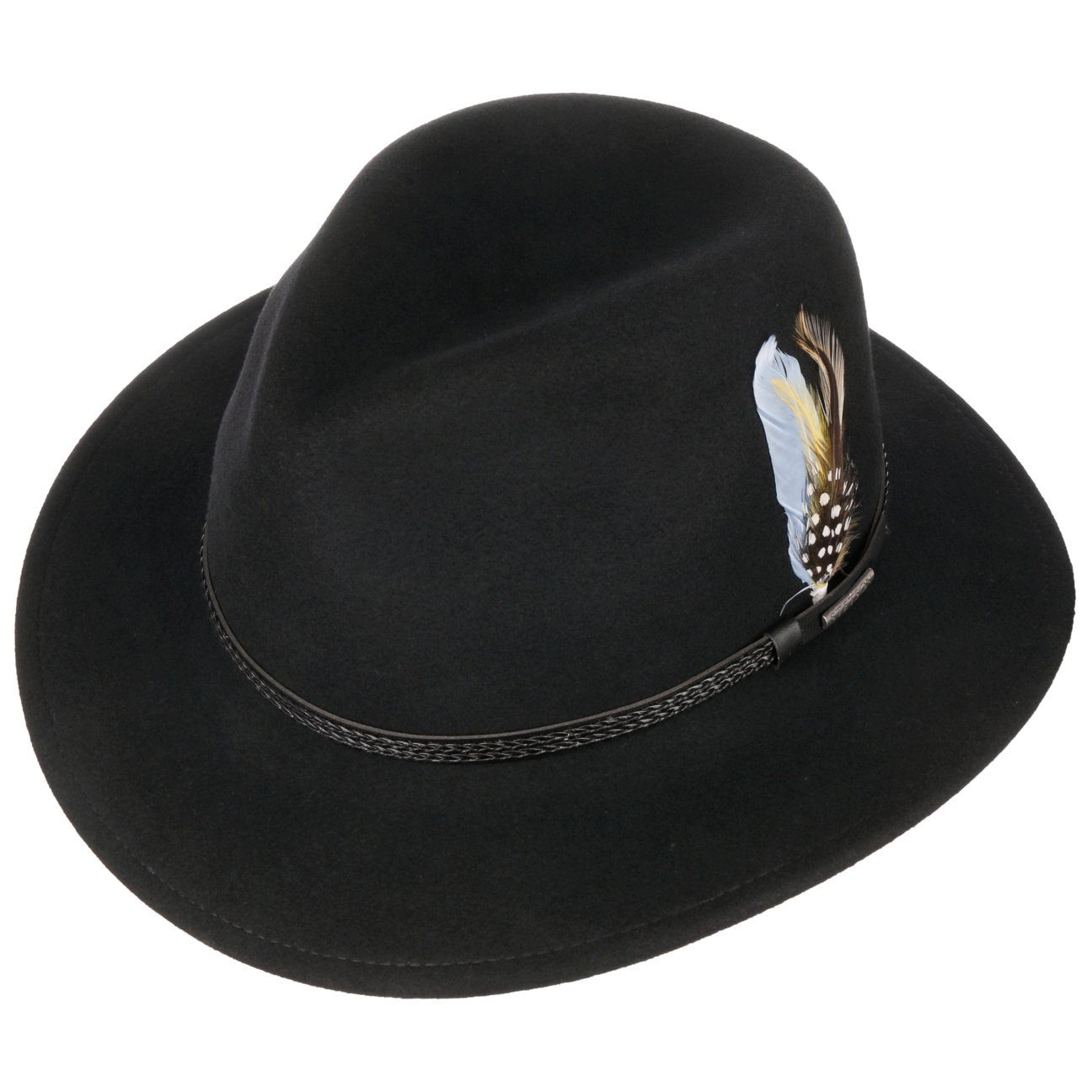 Lederband, in USA Filzhut Stetson (1-St) Made Wollhut mit