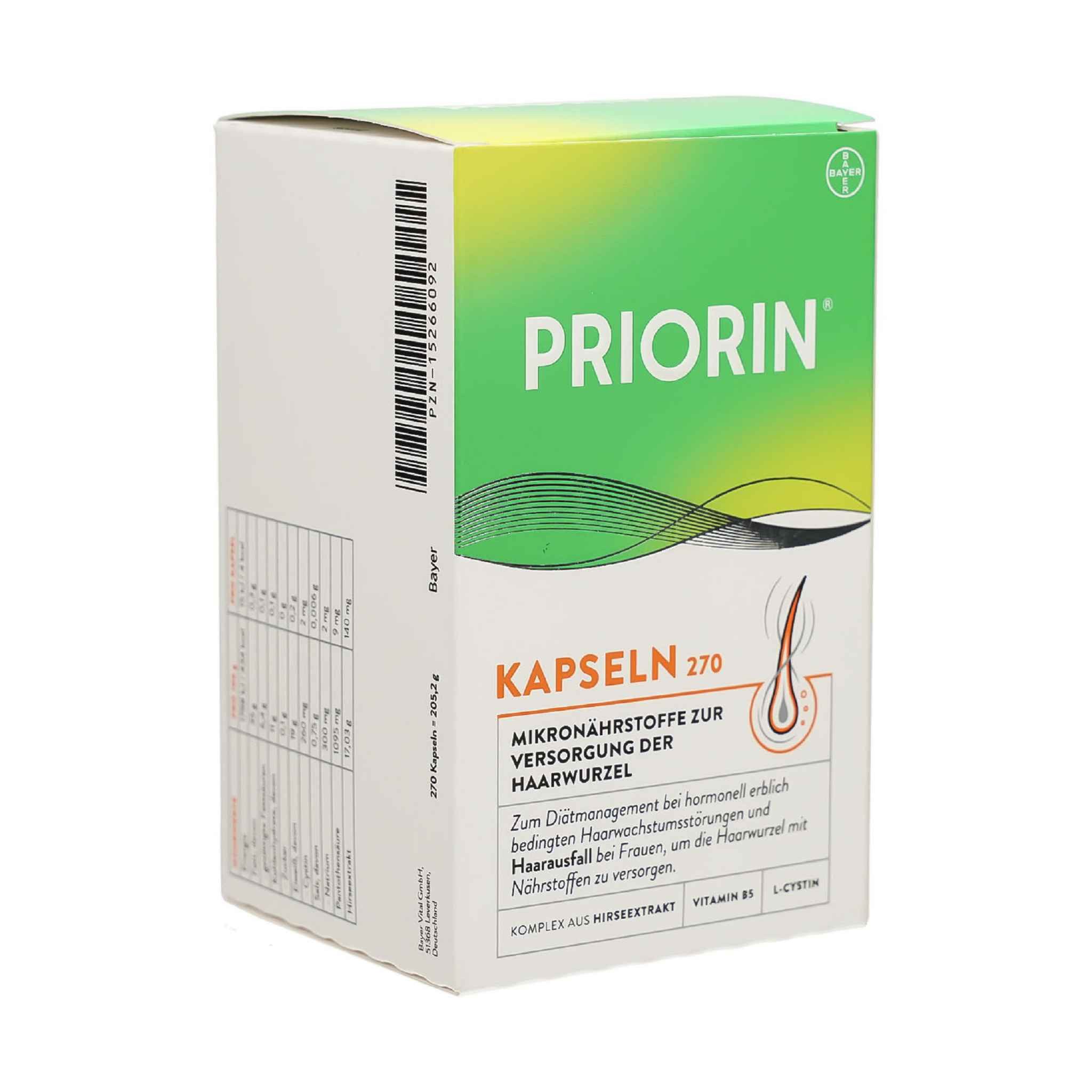 Bayer Vital GmbH PRIORIN Kapseln 270 St Kapseln