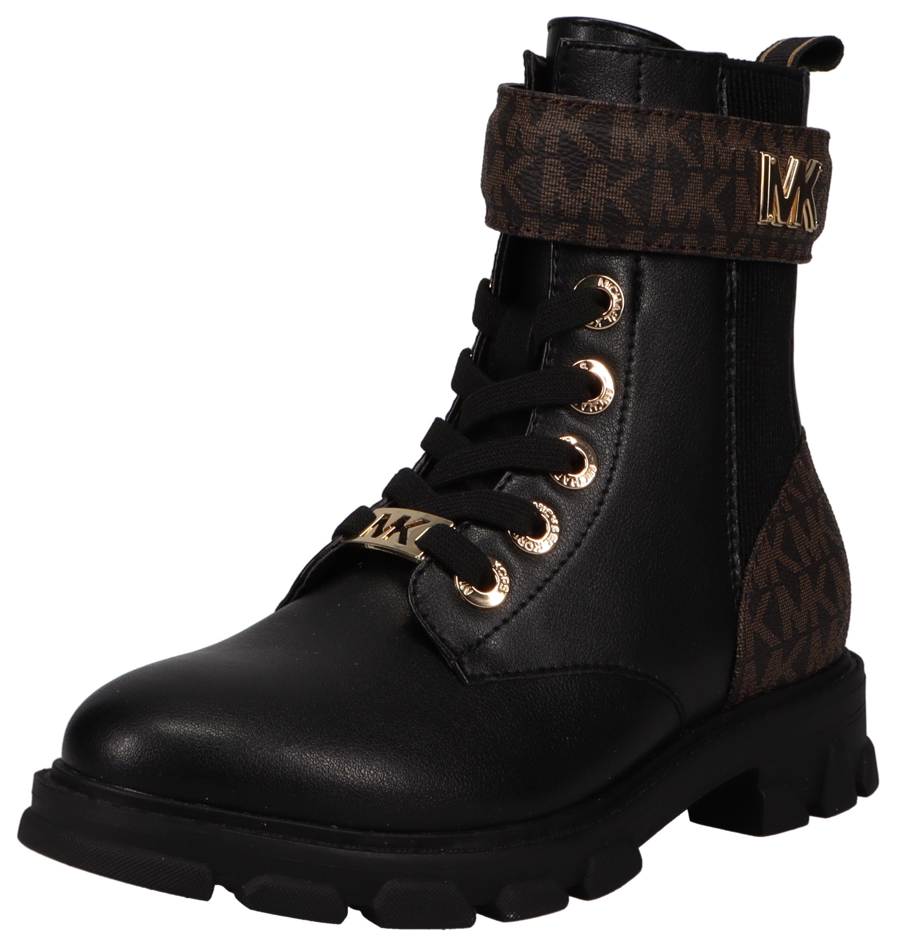 MICHAEL KORS KIDS Schnürboots RIDLEY STARK Winterstiefel mit goldfarbenem MK Emblem