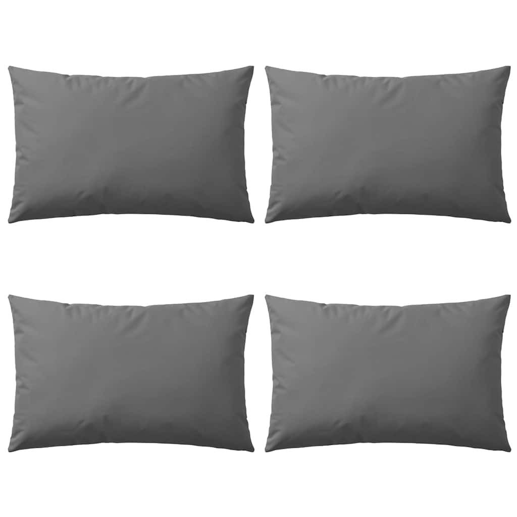 vidaXL Auflagekissen vidaXL Gartenkissen 4 Stk. 60 x 40 cm Grau