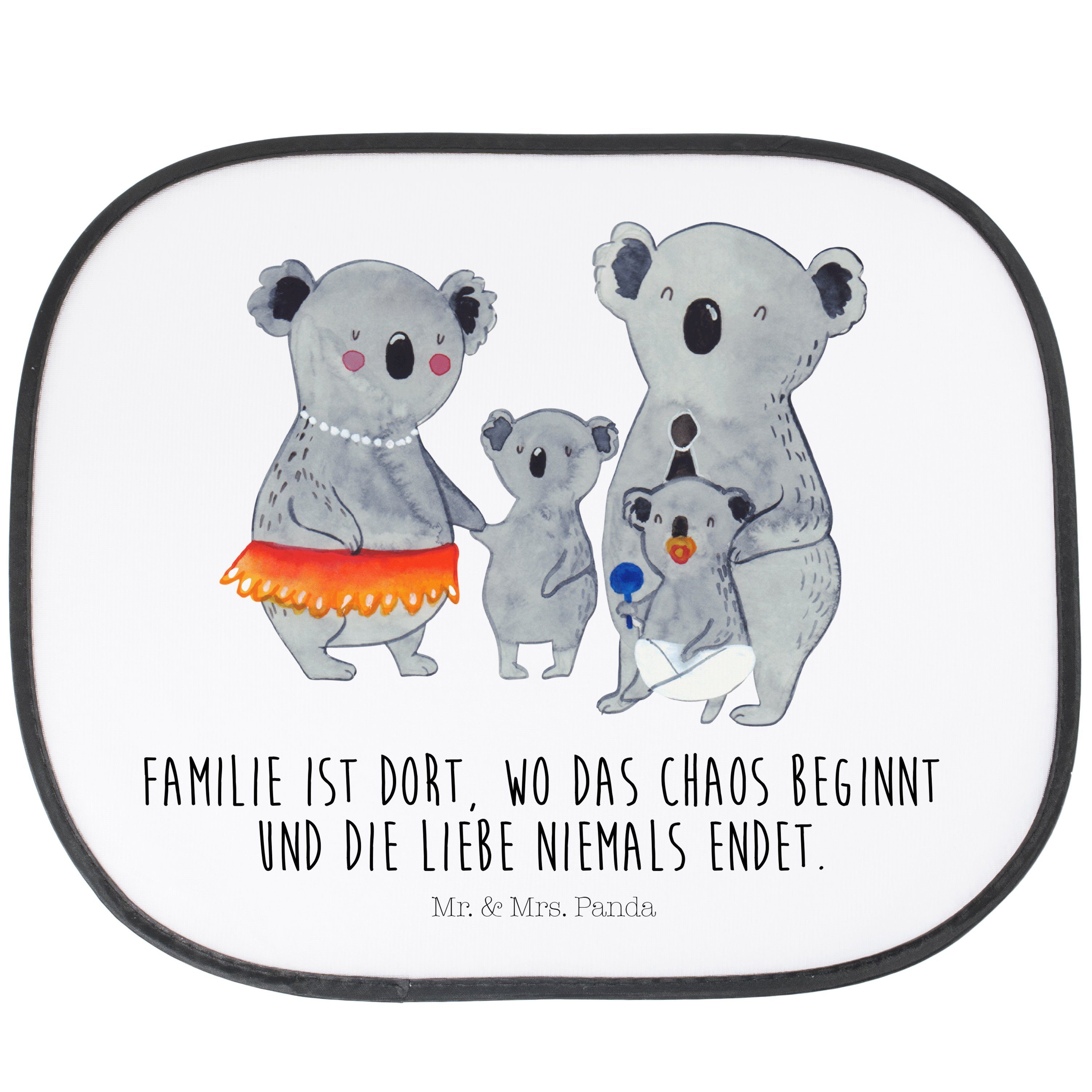 Sonnenschutz Koala Familie - Weiß Geschwister, Mama, & - Mr. Seidenmatt Geschenk, Opa, Panda, Kind, Mrs. Bruder