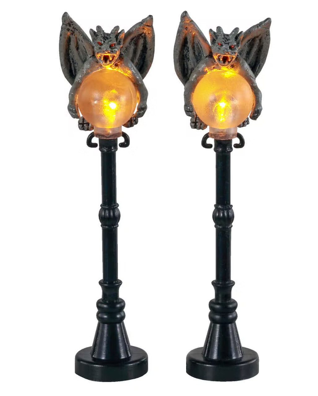 LeMax Dekofigur Gargoyle Lamp Post 2er Set - Lemax Spooky Town