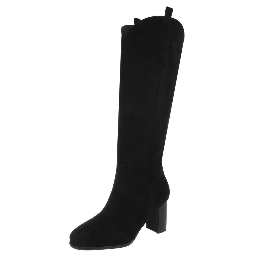 Ital-Design Damen Elegant High-Heel-Stiefel (88489522) Blockabsatz günstig online kaufen