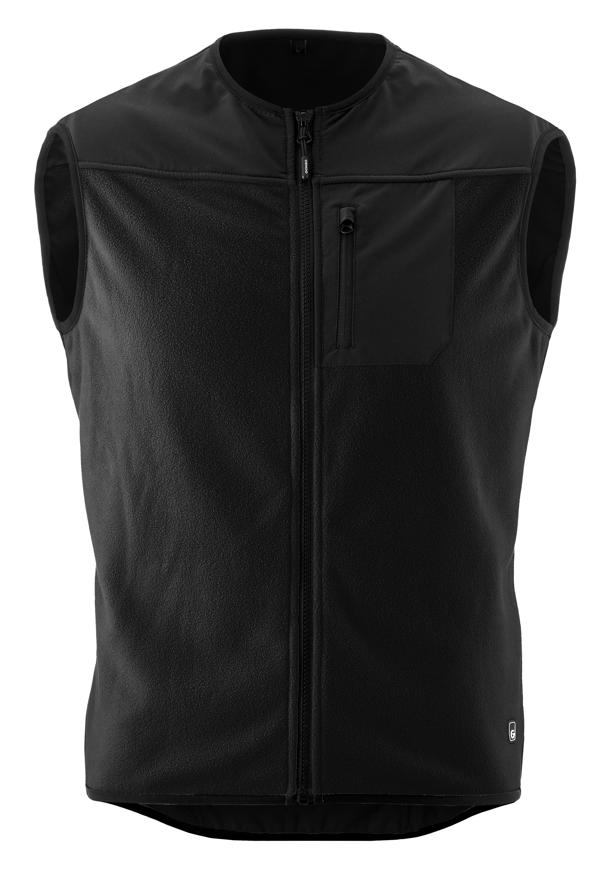 Gonso Fahrradjacke ADVENTURE VEST FLEECE Unisex Radweste, warme Fleece-Weste, integrierte Smartphone Tasche
