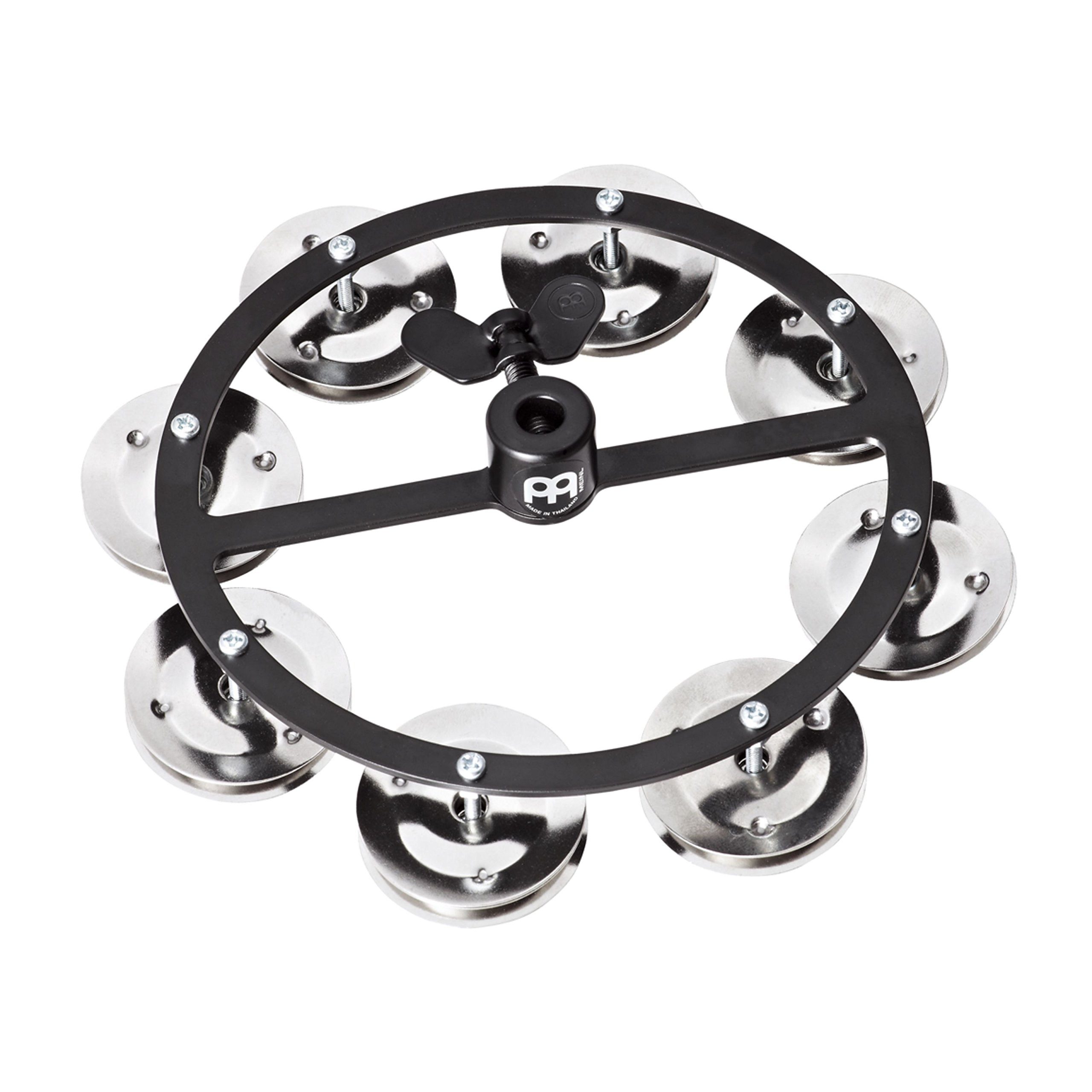 Meinl Percussion Tambourine,HiHat Tambourine HTHH1BK Metal Steel JinglesSingleRow, Percussion, Tambourines, HiHat Tambourine HTHH1BK, Metal, Steel Jingles,SingleRow -