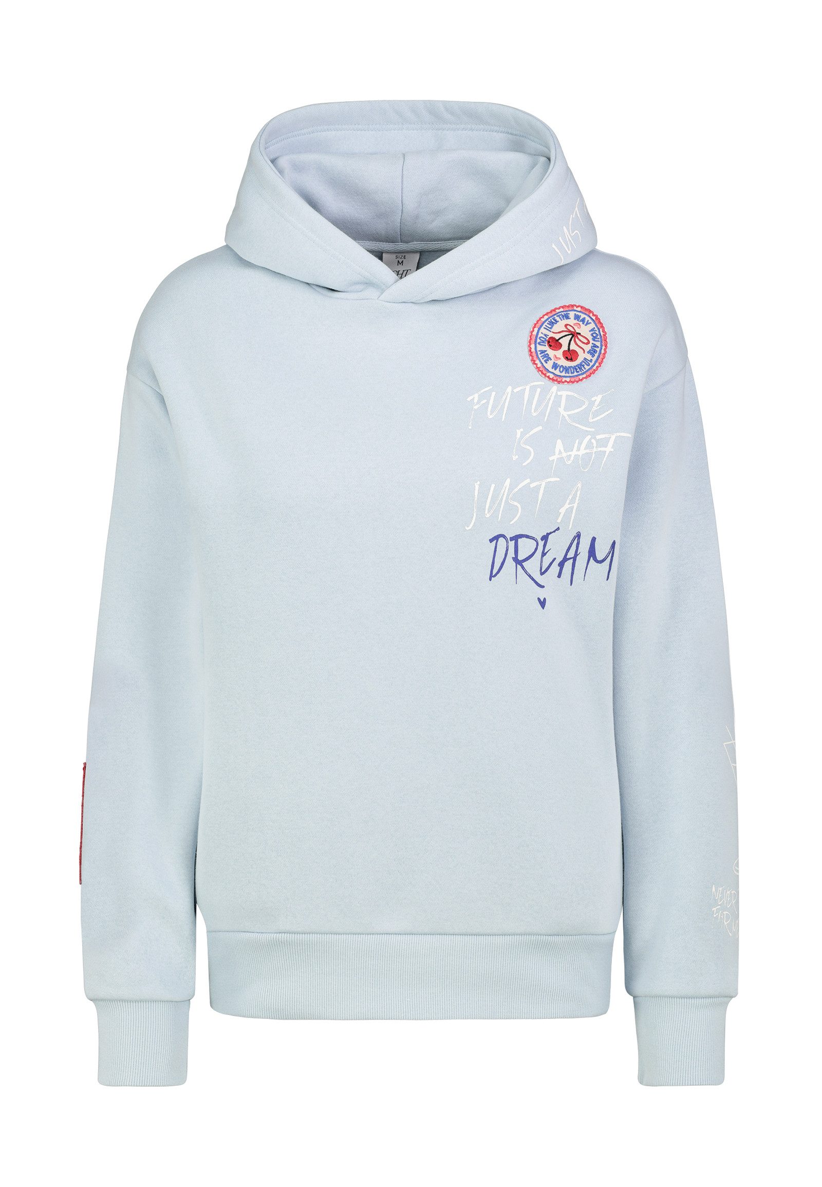 Eight2Nine Kapuzenpullover Damen Hoodie mit auffälligem Pigmentprint Sweate günstig online kaufen