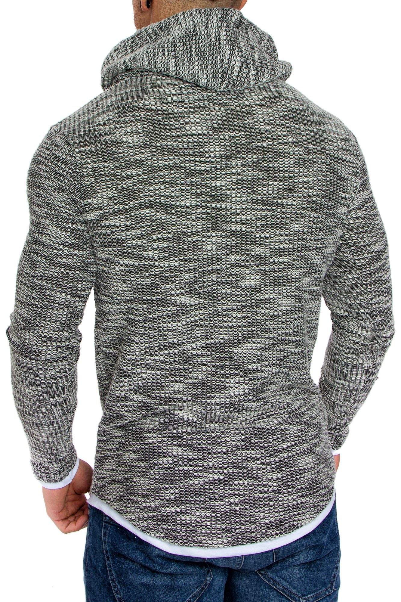 Amaci&Sons Kapuzenpullover LEXINGTON Kapuzenpullover Herren 2in1 Oversize Hoodie Pullover Sweatshirt