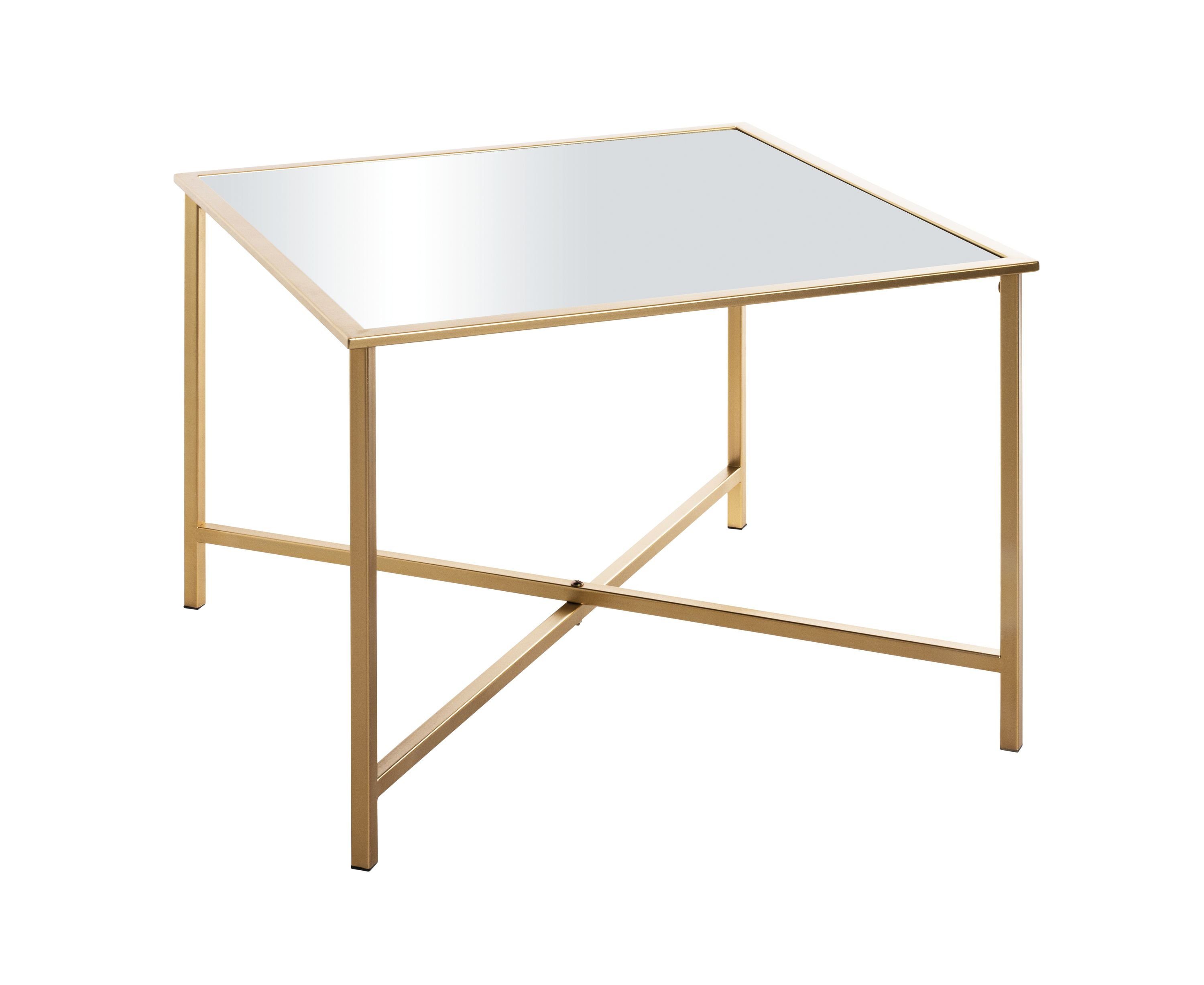 HAKU Beistelltisch Beistelltisch, HAKU Möbel Beistelltisch (BHT 60x45x60 cm) BHT 60x45x60 cm gold