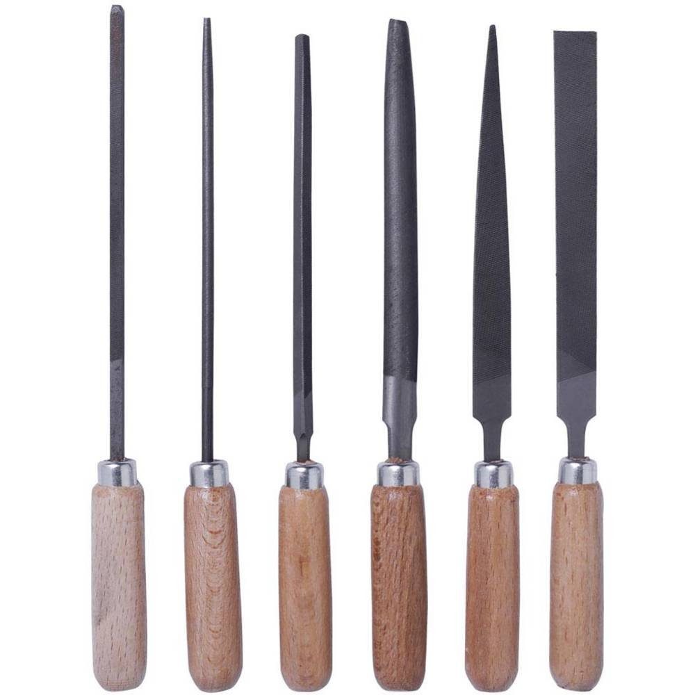 BERNSTEIN TOOLS FOR ELECTRONICS Feile Schlüsselfeilen-Set mit Holzheft im Etui 6tlg 5-240