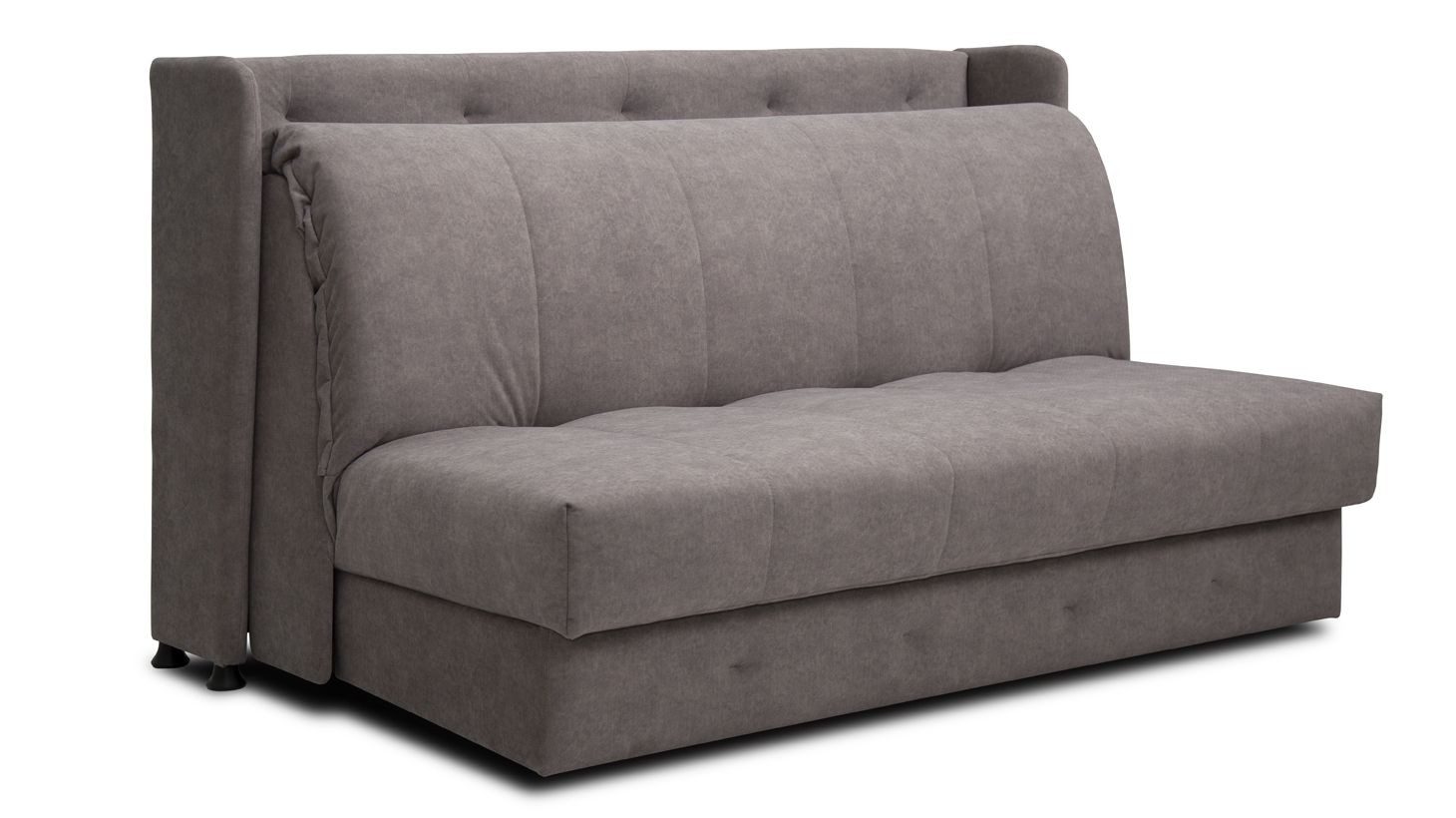 Konstanta Möbelhaus Schlafsofa Schlafsofa „Derby Lite“ 160 cm mit Schlaffunktion (Akkordeon-Auszug), Buchenholzlatten und eine Matratze mit einem Pocket-Spring- – Bild 3 von 5
