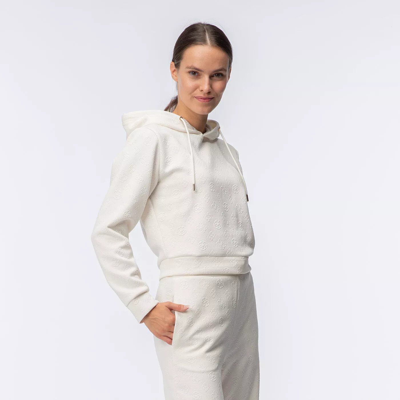 Guess Sweatshirt - Trendiger Komfort – PEONY LOGO HOODIE SWEATSHIRT