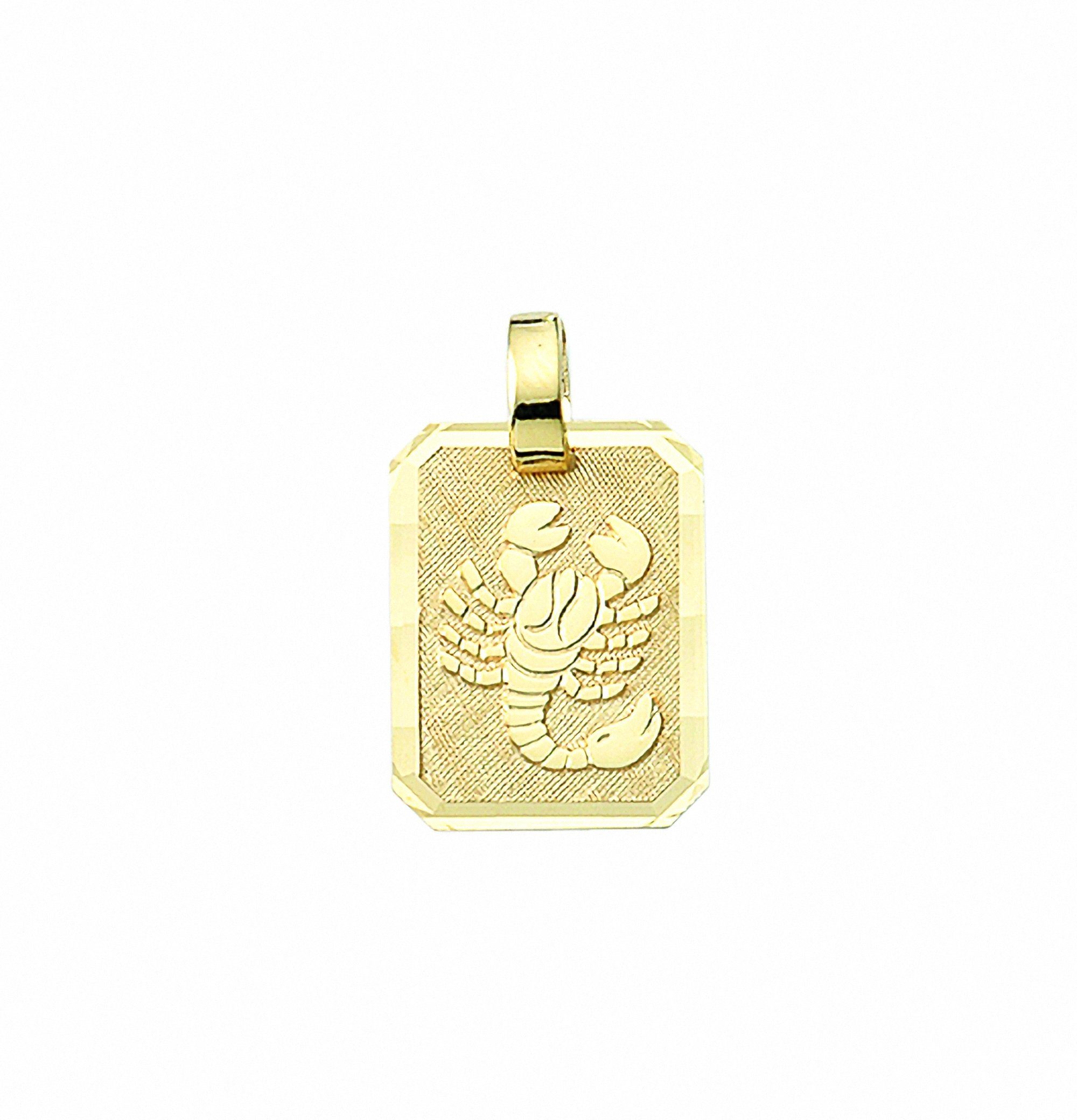 Sparfuchs Adelia´s Kette mit Anhänger Sternzeichen Halskette Schmuckset Skorpion, Set 333 Anhänger Gold mit 