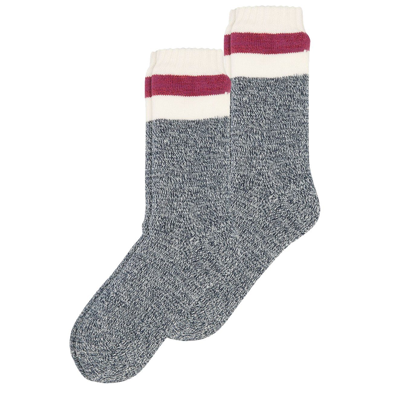 s.Oliver Sneakersocken Women Fashion Home-socks 2p (2-Paar) mit Stoppersohle Dark Blue (5900)