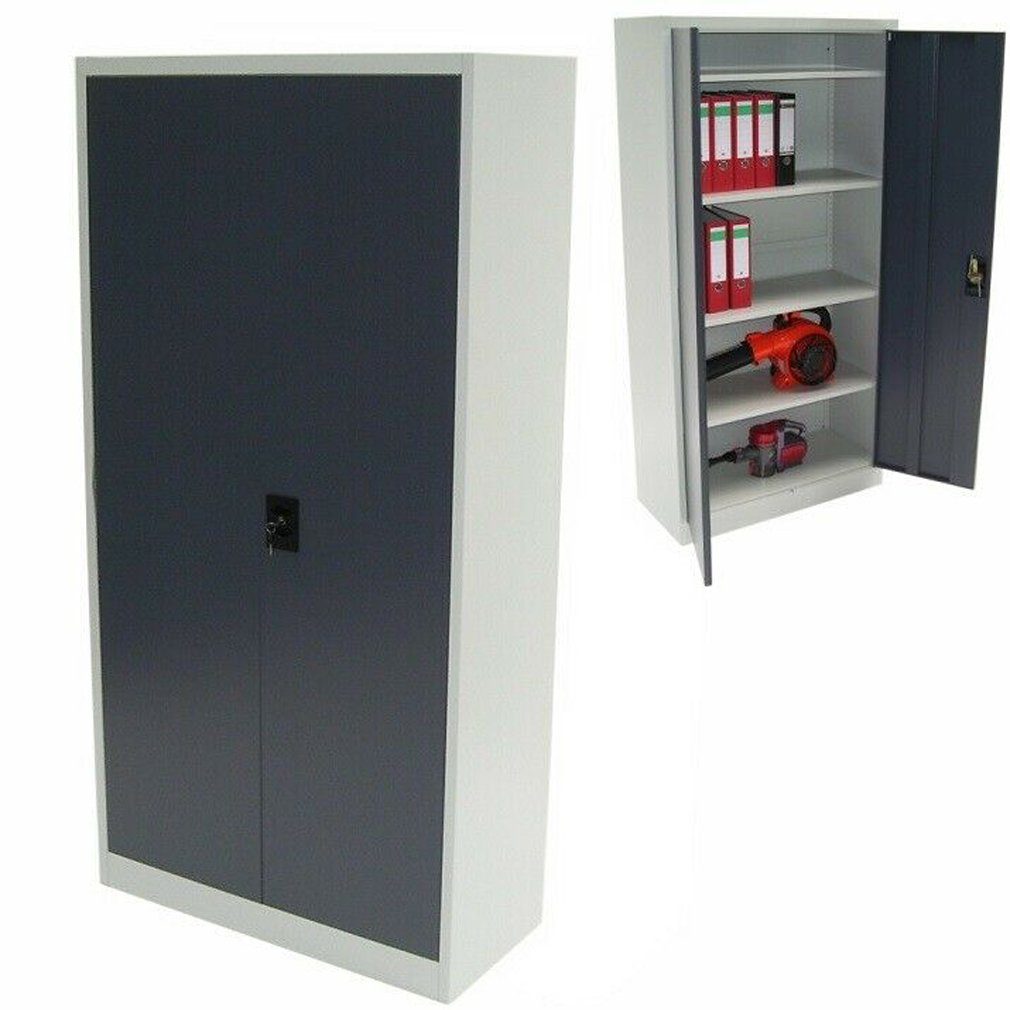 Apex Aktenschrank Aktenschrank Werkstattschrank 180x90x40cm Metallschrank Spind 57012