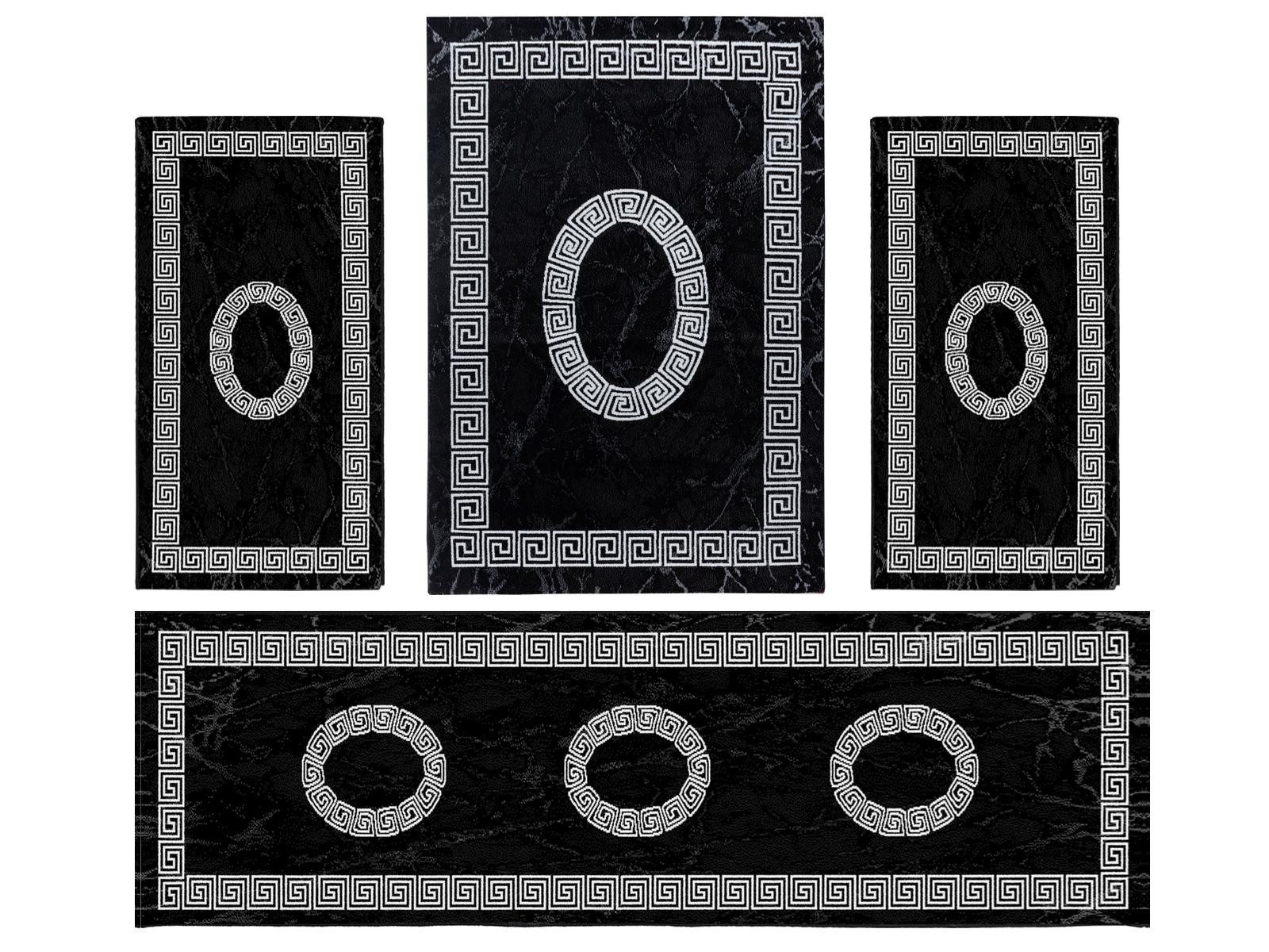 Villa Möbel Kurzflor-Bettumrandung Unicolor - Einfarbig, Höhe 6 mm, (4-tlg) günstig online kaufen