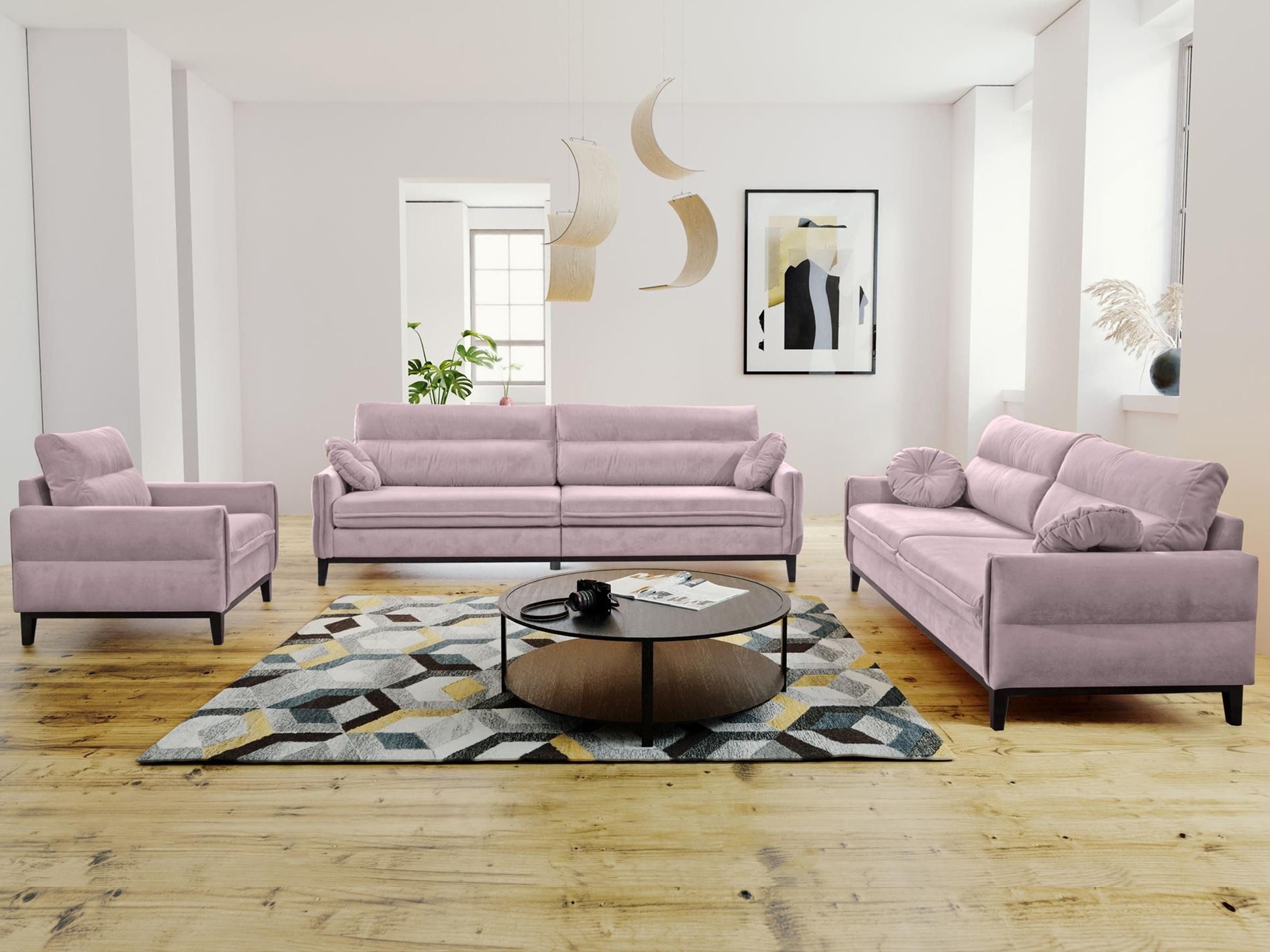 Beautysofa Polstergarnitur Belweder, (Couchgarnitur 321 Möbelset), günstig online kaufen