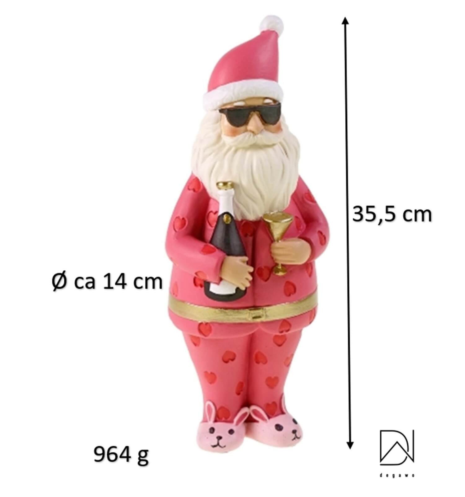 degawo Dekoobjekt Santa-Figur in Pink mit witzigen Bunnyschuhen – detailrei günstig online kaufen