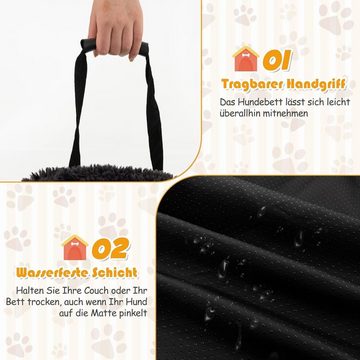 KOMFOTTEU Hundematte Hundebett, mit Sofabezug & Abnehmbarer Waschbarer Überzug