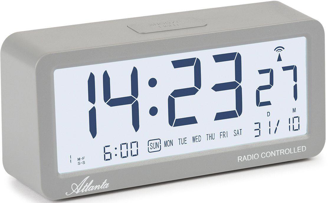 Atlanta Funkwecker 1879-4 Digitalwecker, Schlafzimmer, Wohnzimmer, günstig online kaufen