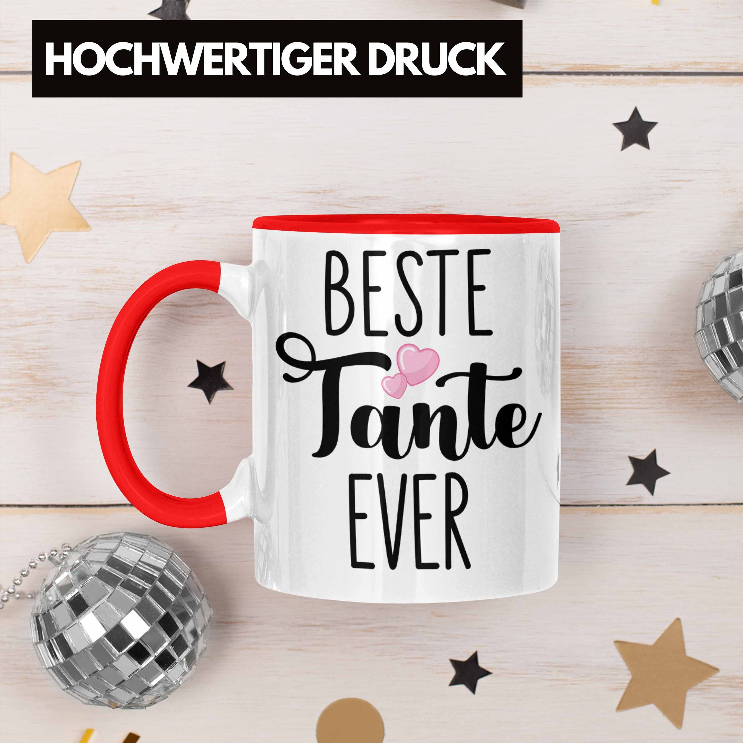 Rot Weihnachten Trendation Tasse Tasse - Trendation Ever Geschenk von Tante Geburtstag Beste Geschenkideen Nichte Lustig