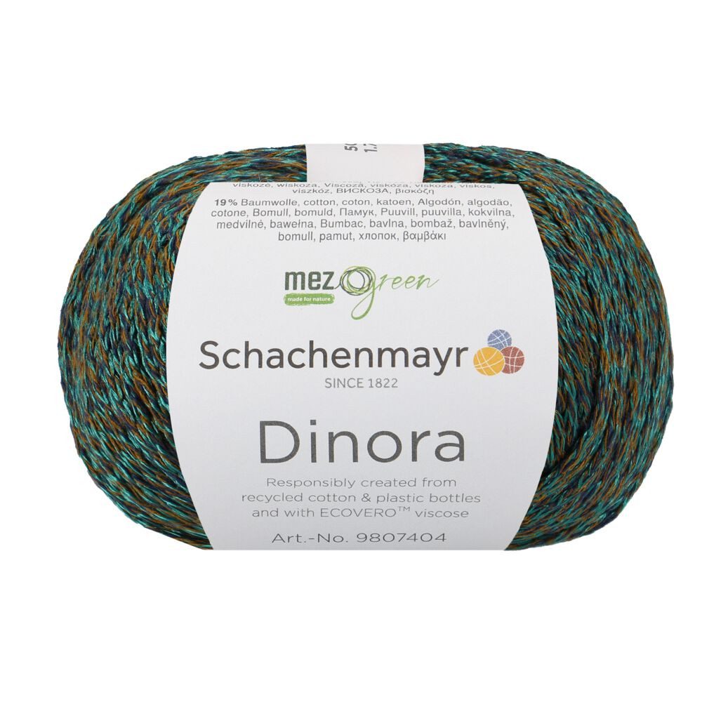 Schachenmayr Wolle Dinora 50g Sommerwolle zum Stricken und häkeln Häkelwolle, 115,00 m (mit dezentem Glanz / Gliztereffekt, Strickwolle, Strickgarn, Handstrickgarn), 45% Polyester, 36% Viskose, 19% Baumwolle, 9807404