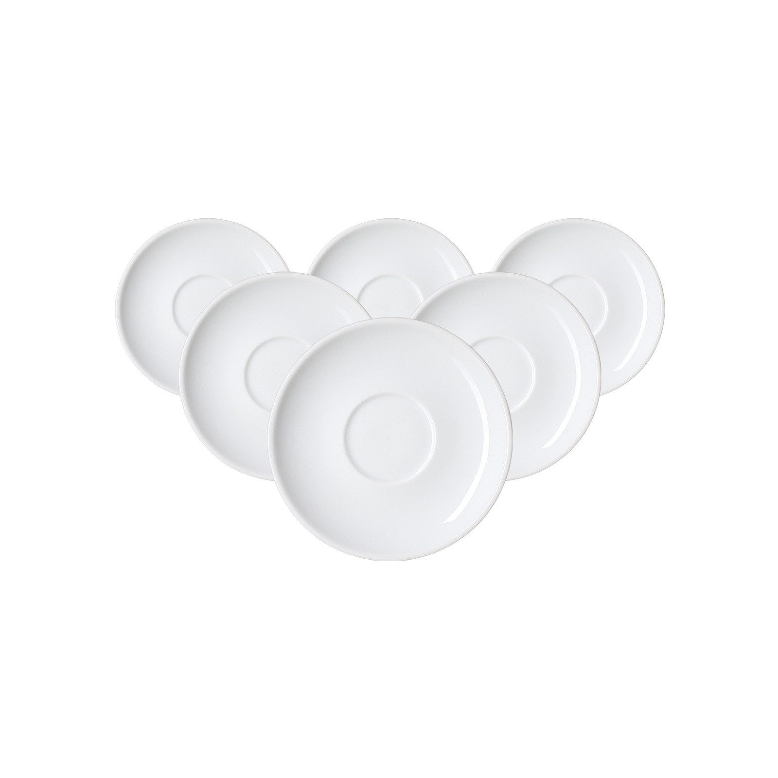 Ritzenhoff & Breker Untertasse Bianco Espressountertassen ø 11 cm 6er Set, (6 St)