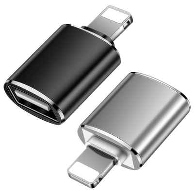 TradeNation »USB A 3.0 auf Lightning Adapter OTG iPhone iPad USB-Stick Daten Laden« Smartphone-Adapter Lightning zu USB 3.0 Typ A, Schnelles Laden, Plug & Play, USB 3.0