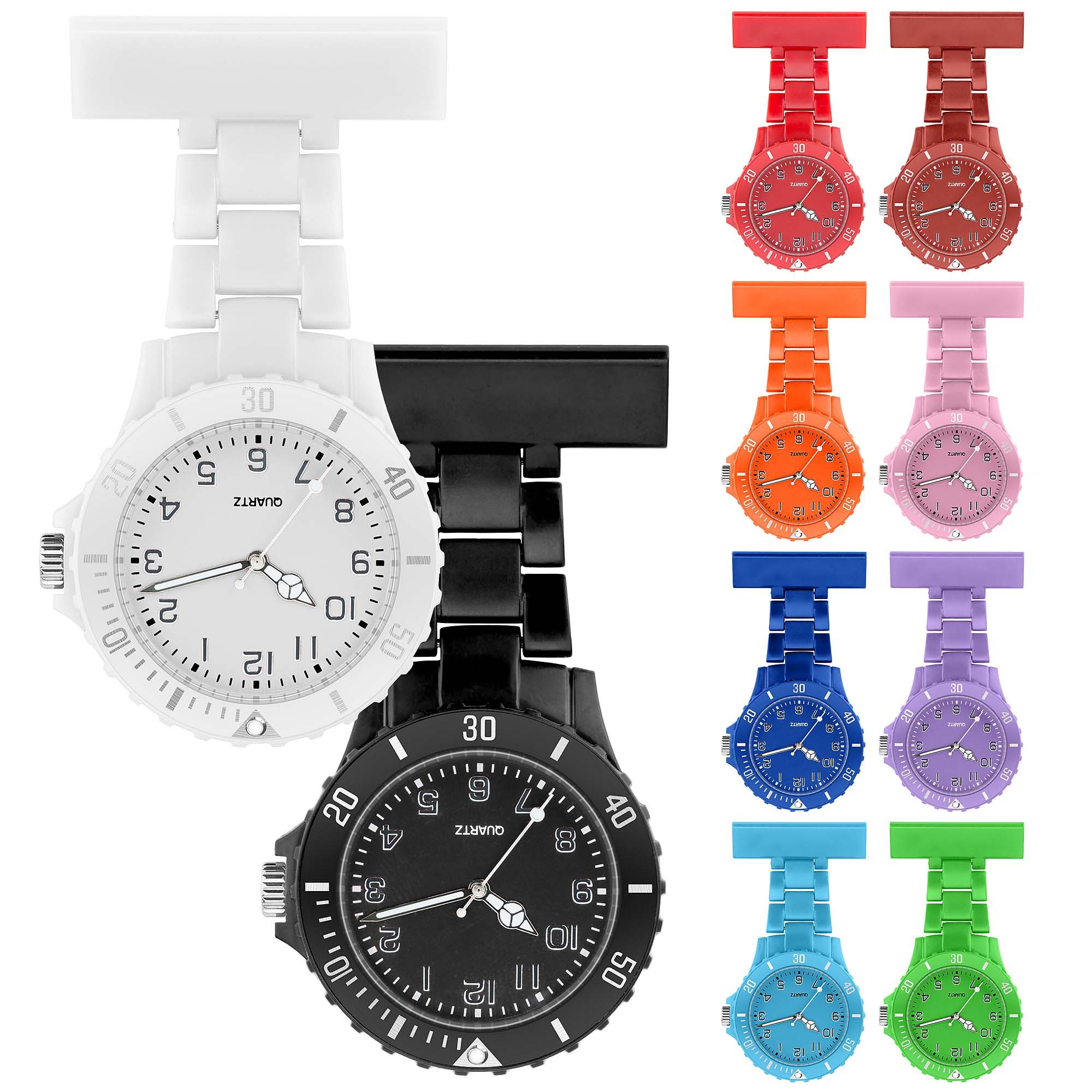 Taffstyle Quarzuhr Schwesternuhr Krankenschwesteruhr Kitteluhr Quarzuhr bun günstig online kaufen